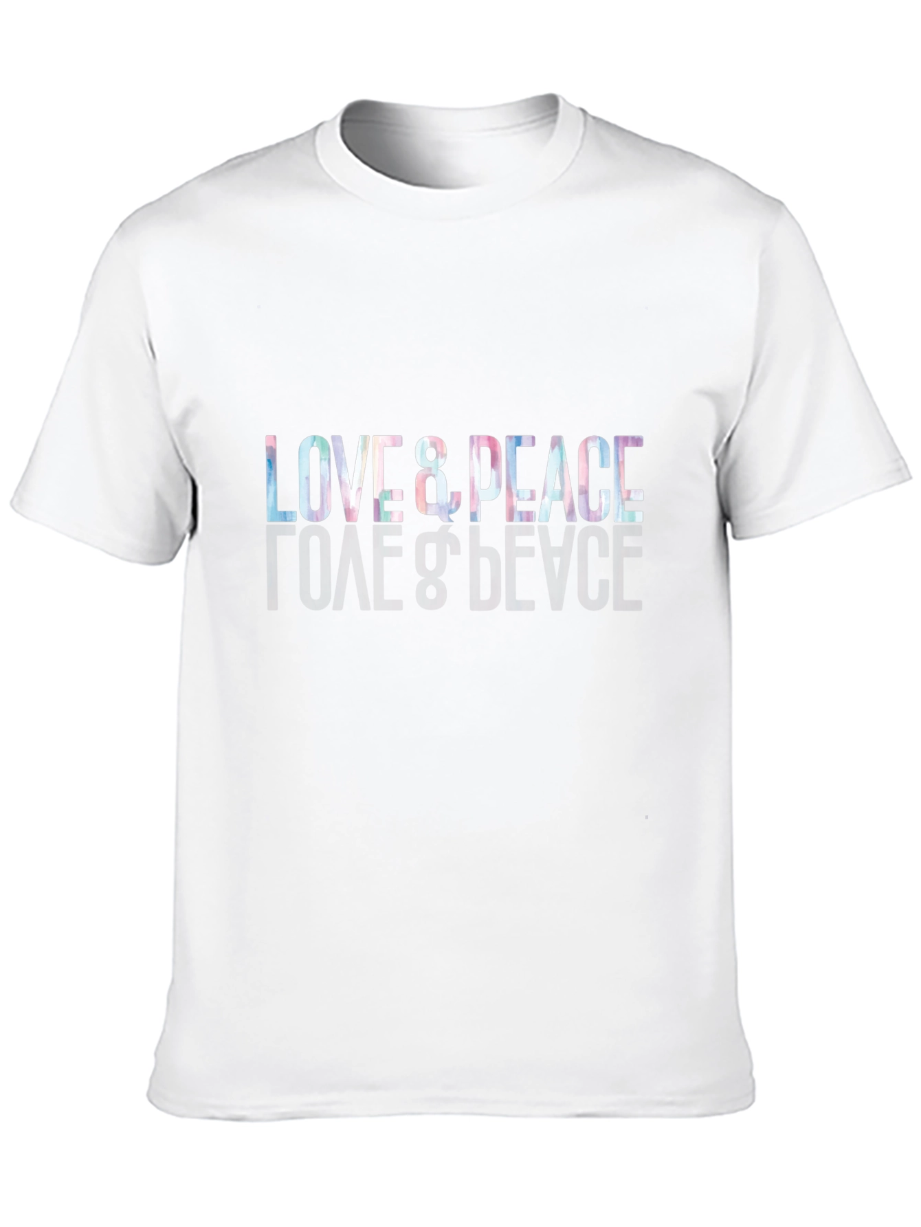 Love & Peace Graphic Black T-Shirt