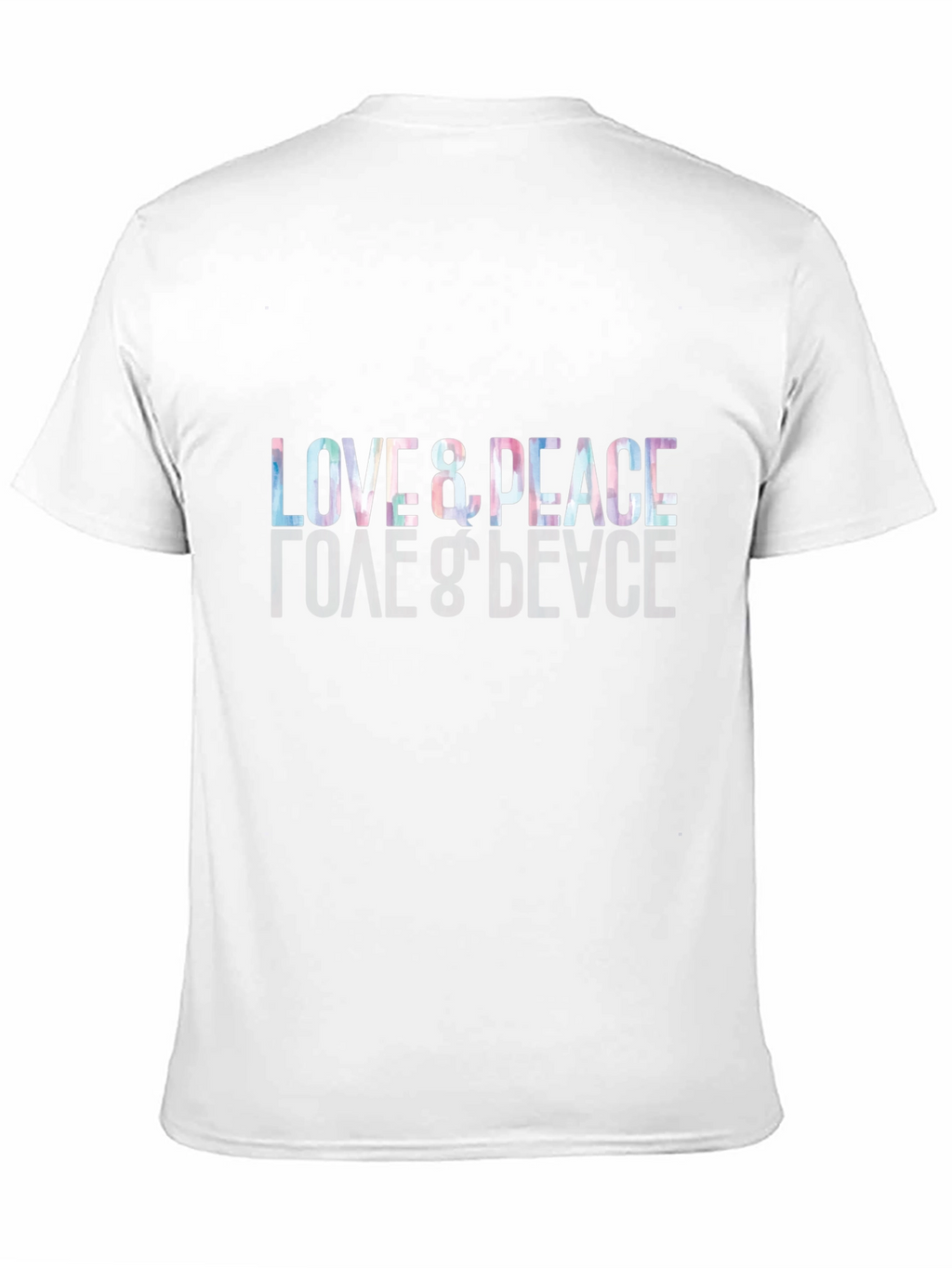 Love & Peace Graphic Black T-Shirt