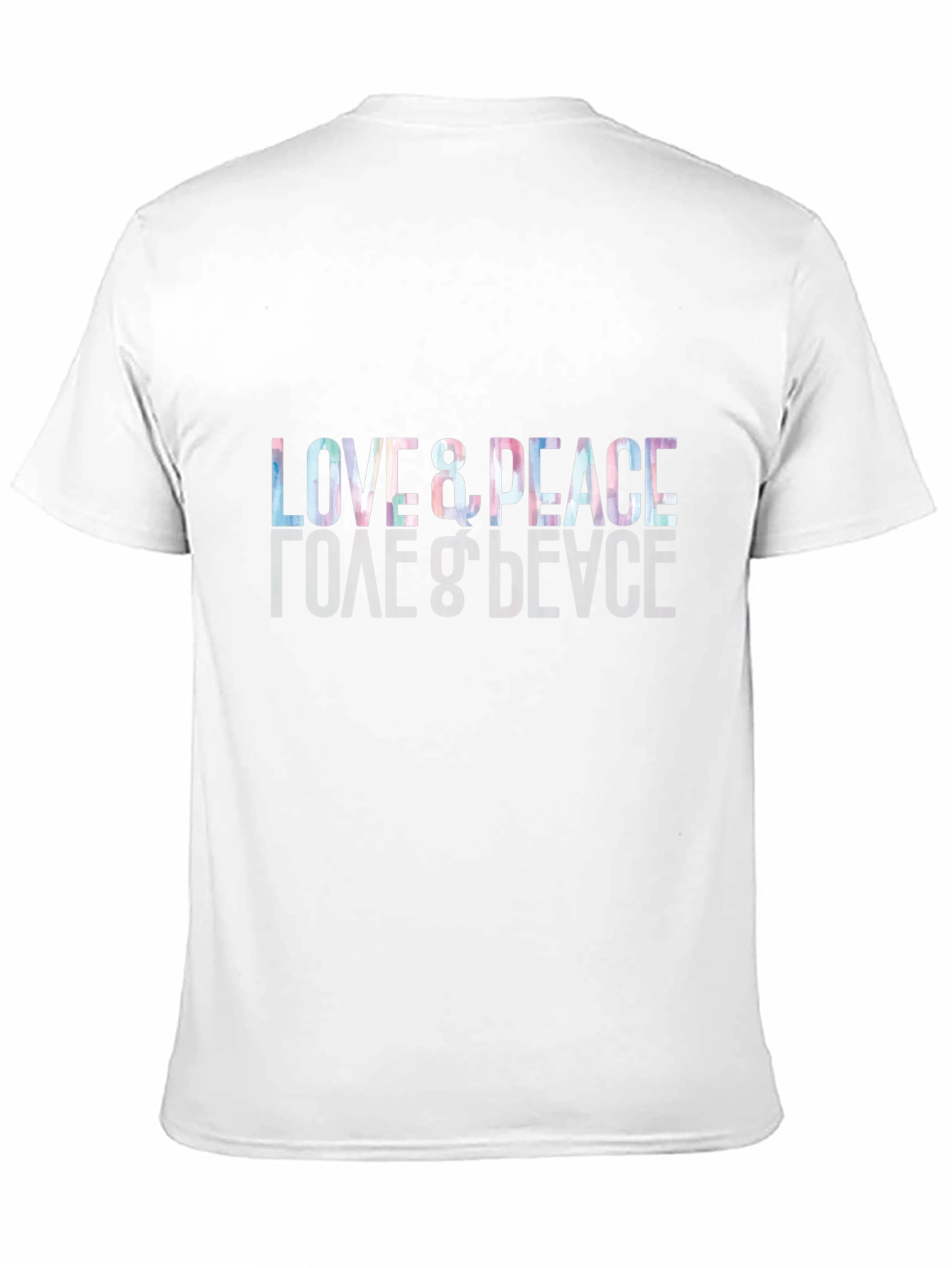 Love & Peace Graphic Black T-Shirt
