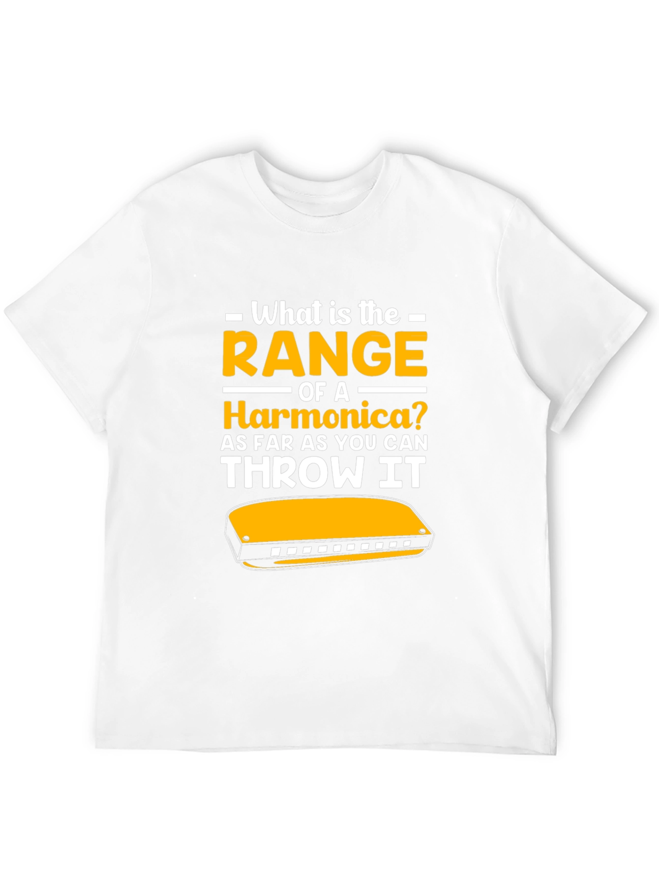 Harmonica Range T-Shirt - Funny Music Gift