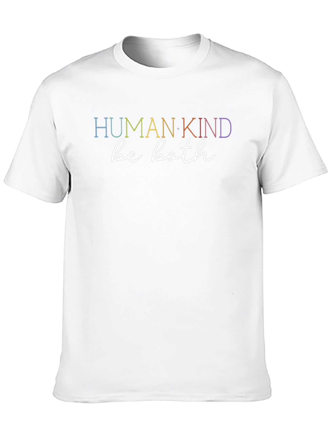 Human Kind Be Both T-Shirt - Black Casual Tee
