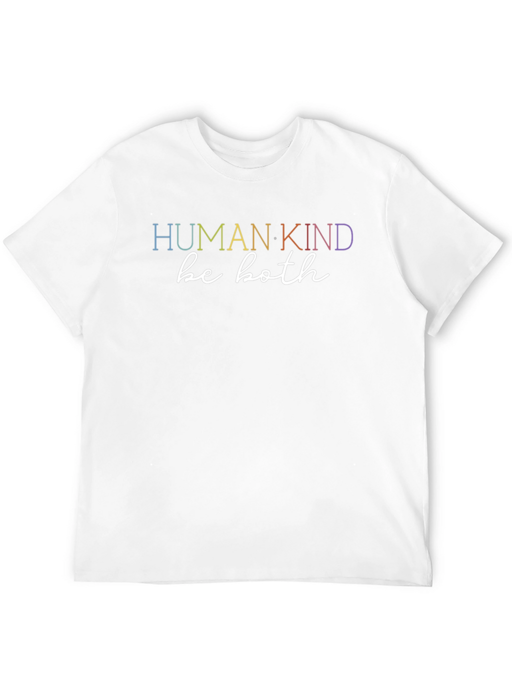 Human Kind Be Both T-Shirt - Black Casual Tee