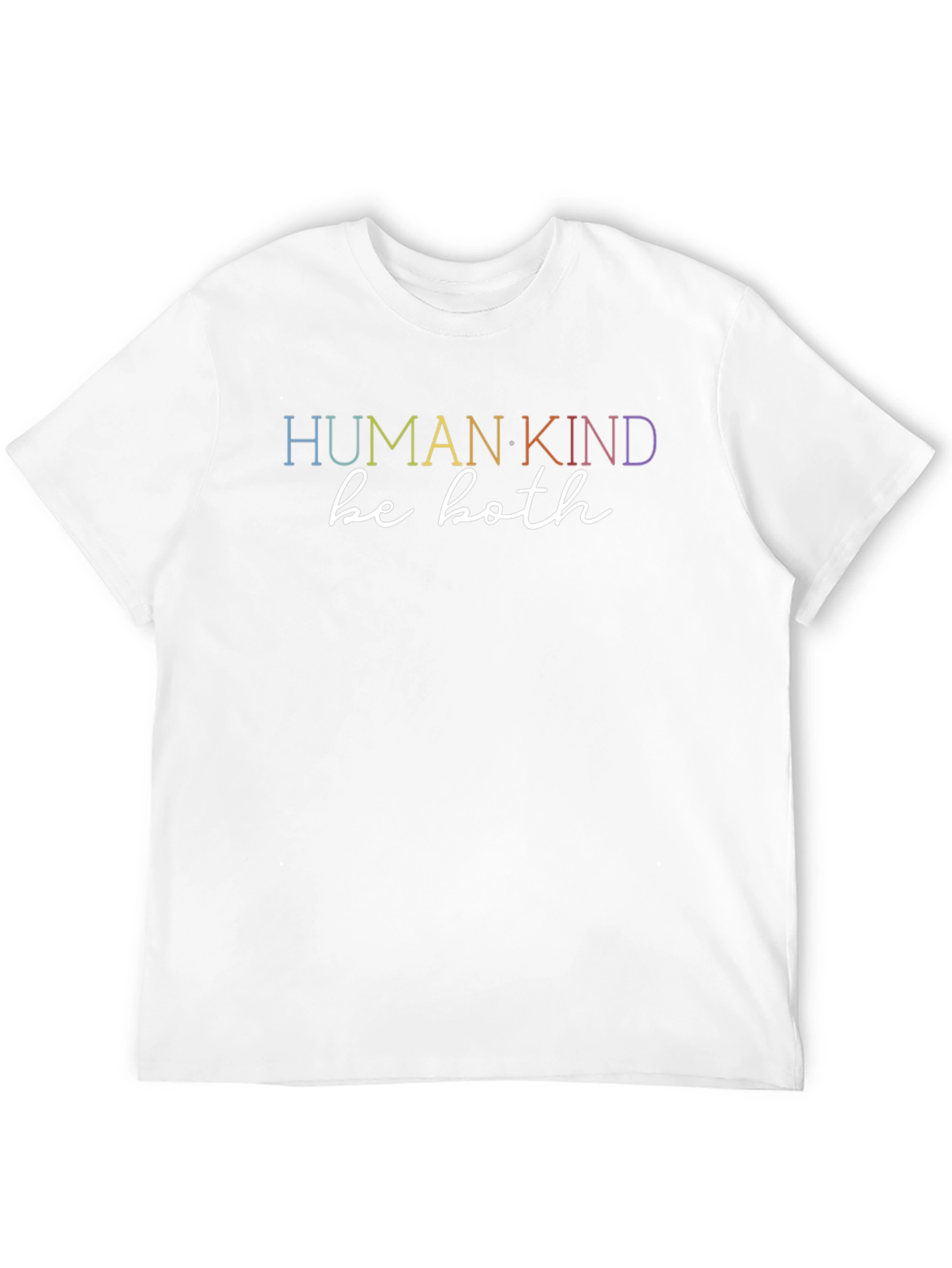 Human Kind Be Both T-Shirt - Black Casual Tee