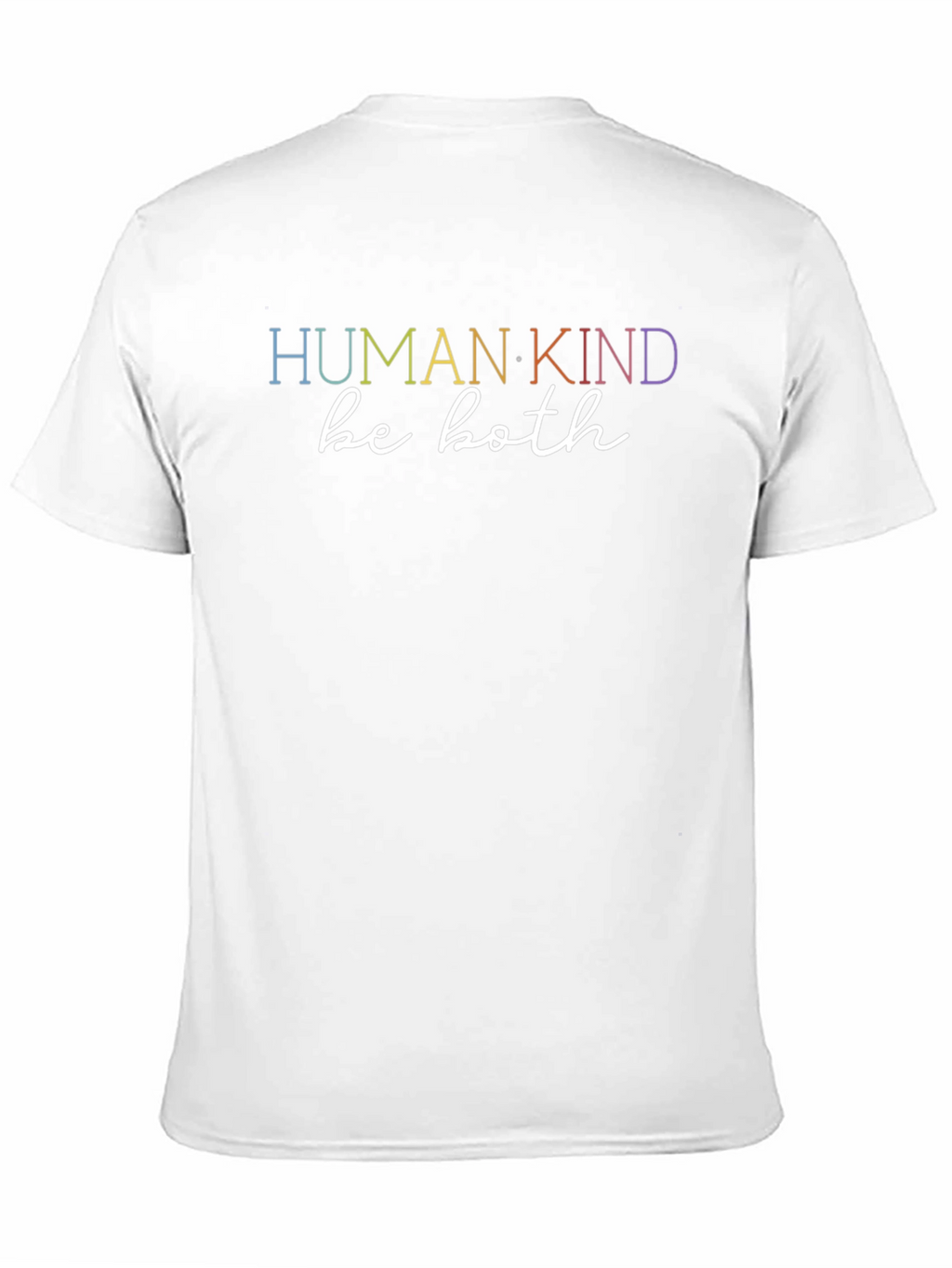 Human Kind Be Both T-Shirt - Black Casual Tee