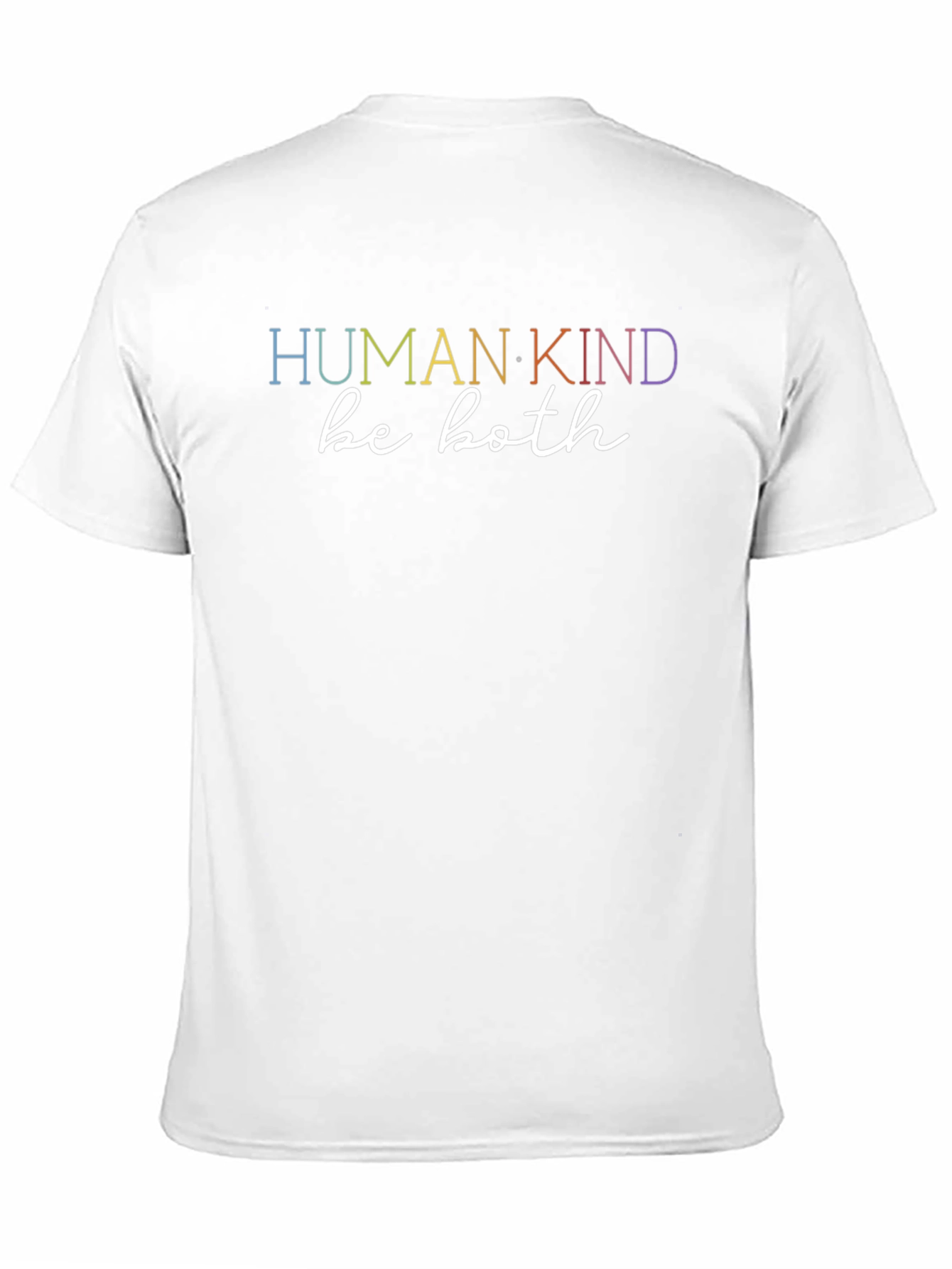 Human Kind Be Both T-Shirt - Black Casual Tee