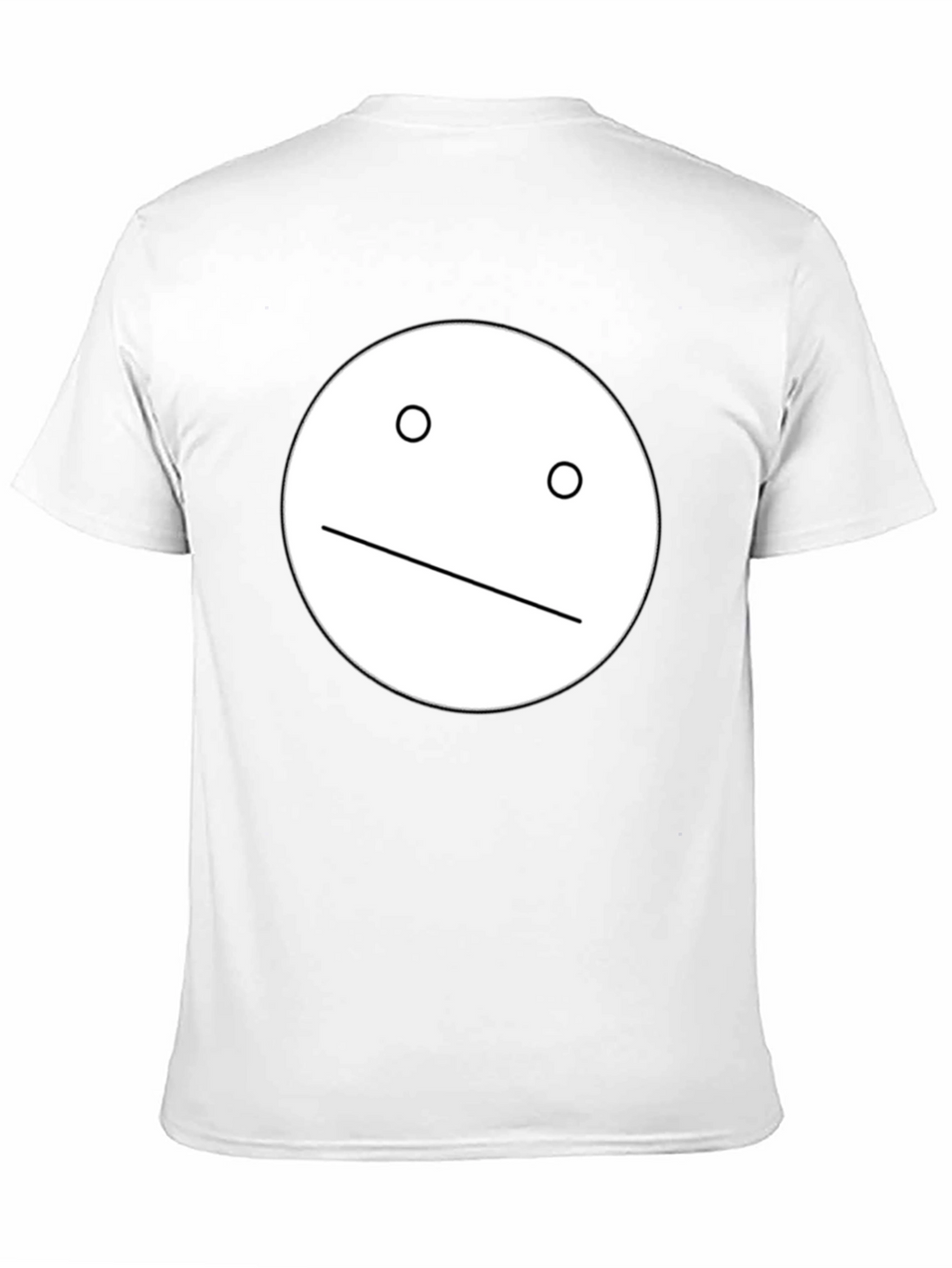 Minimalist Face Graphic Black T-Shirt