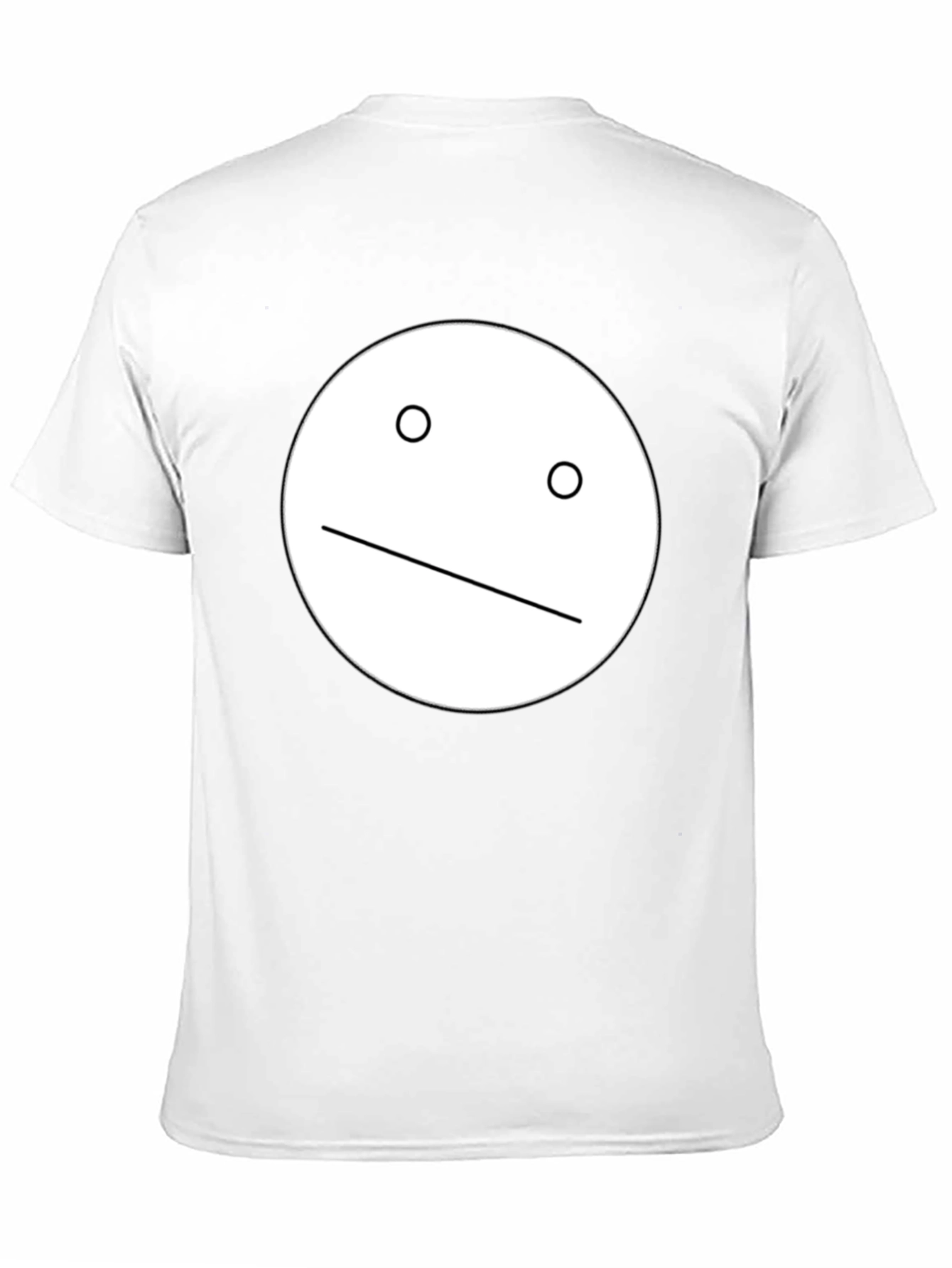 Minimalist Face Graphic Black T-Shirt