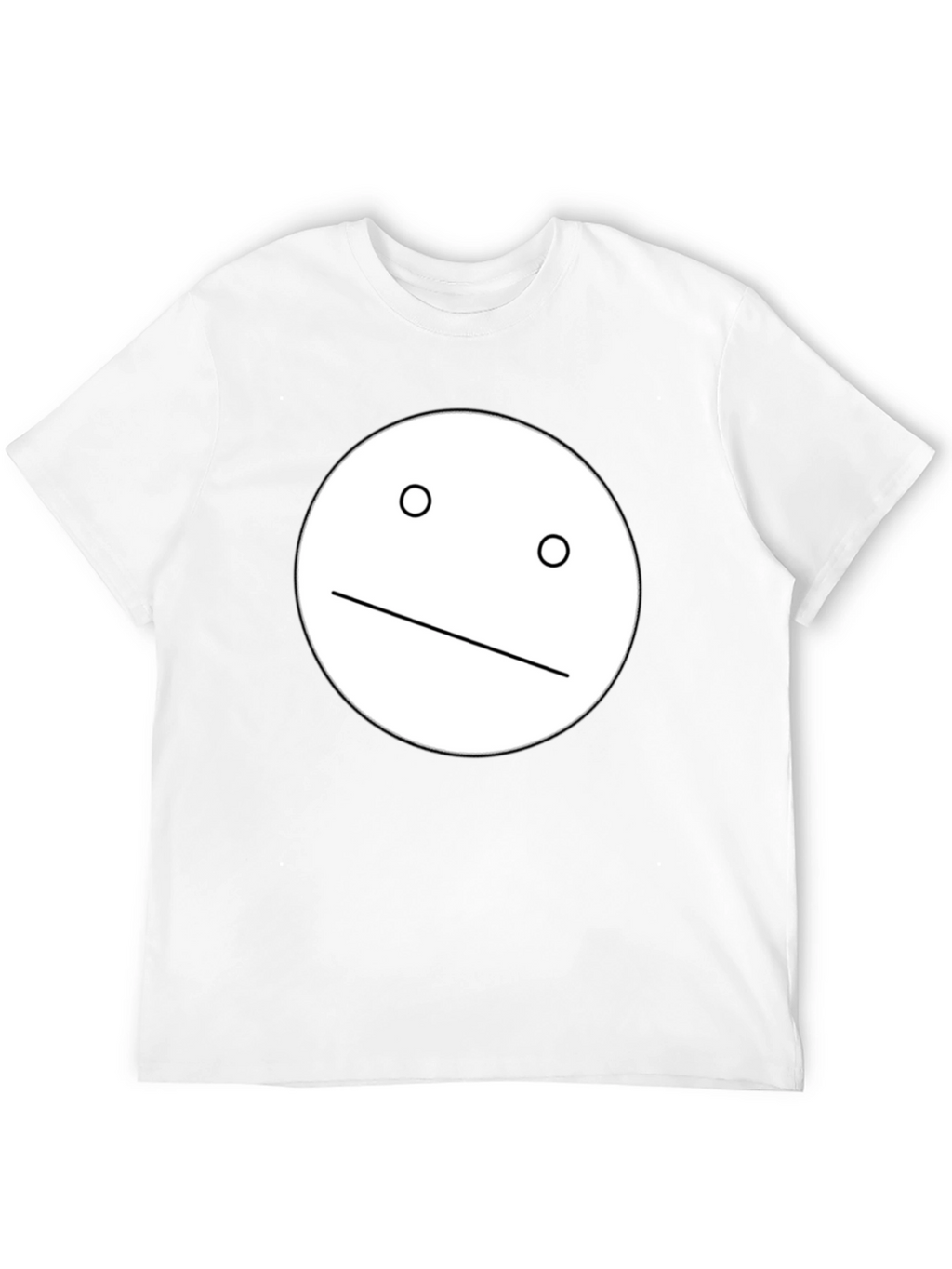 Minimalist Face Graphic Black T-Shirt