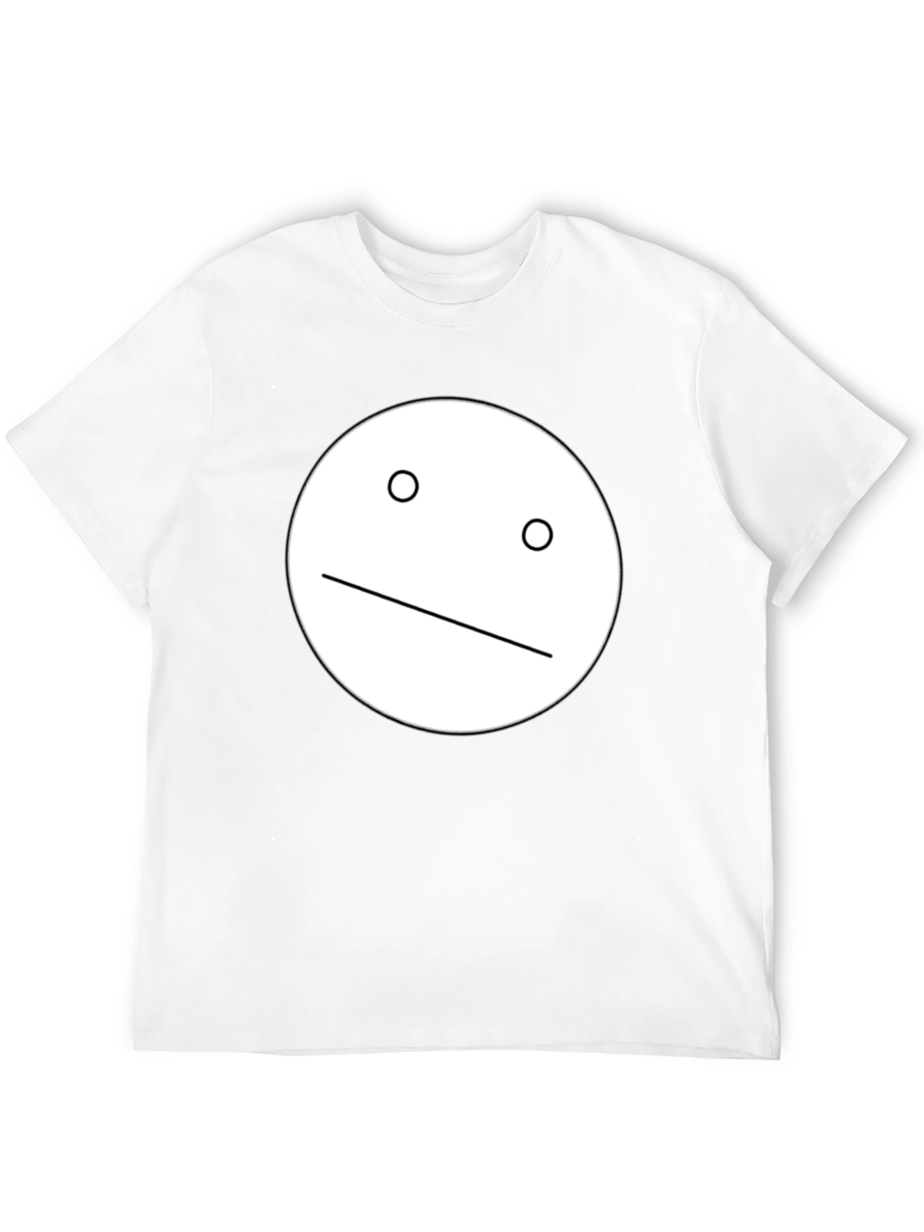 Minimalist Face Graphic Black T-Shirt