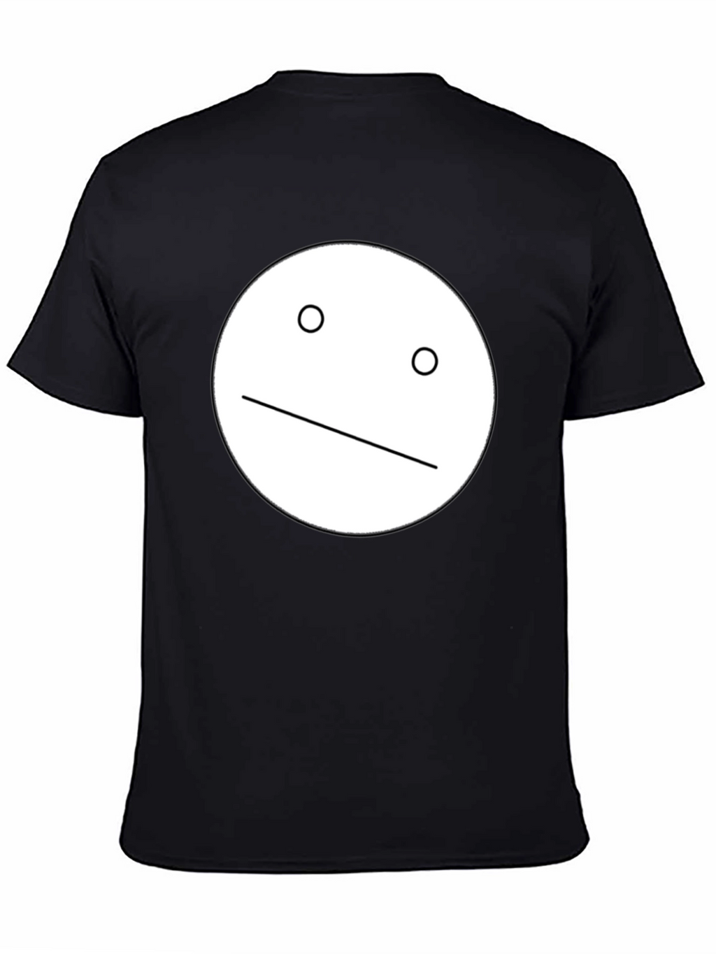 Minimalist Face Graphic Black T-Shirt