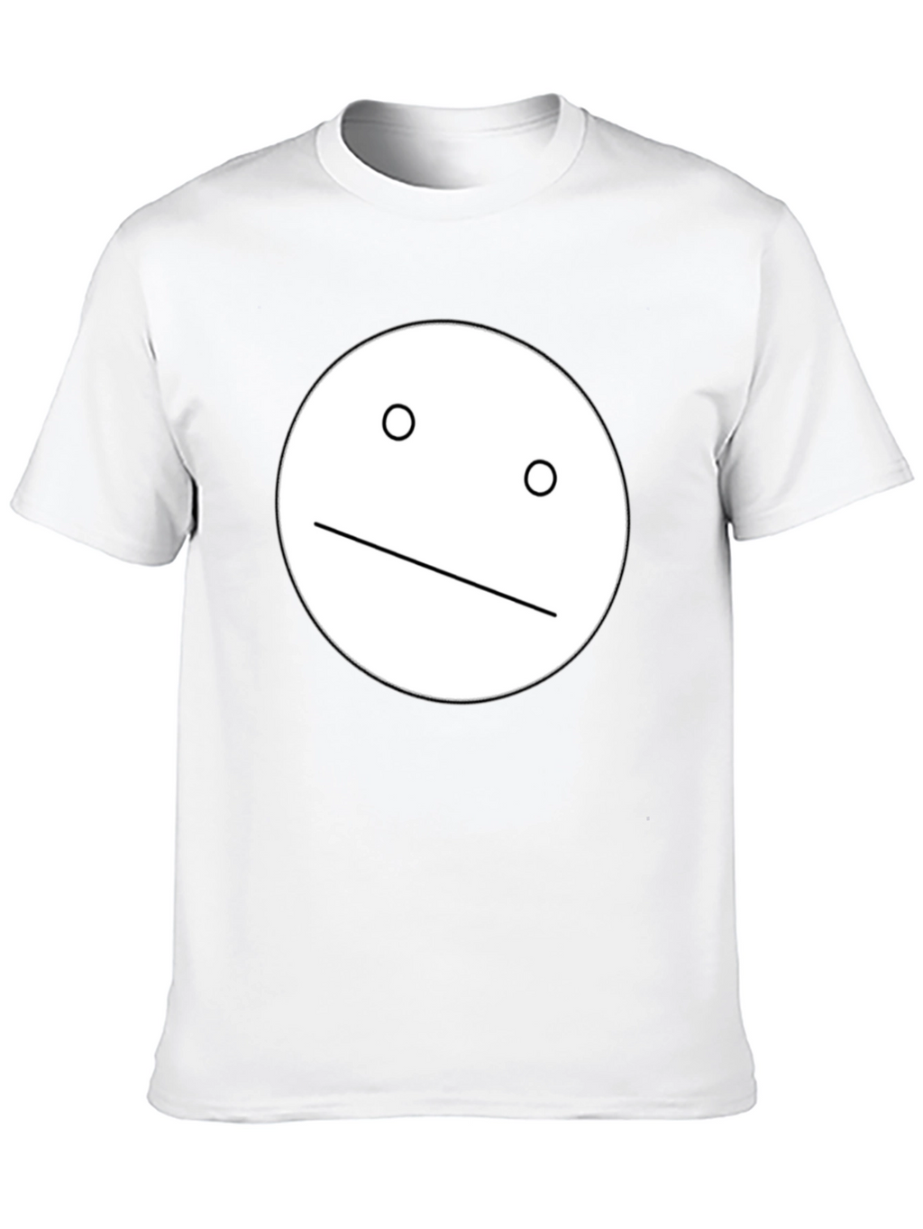 Minimalist Face Graphic Black T-Shirt