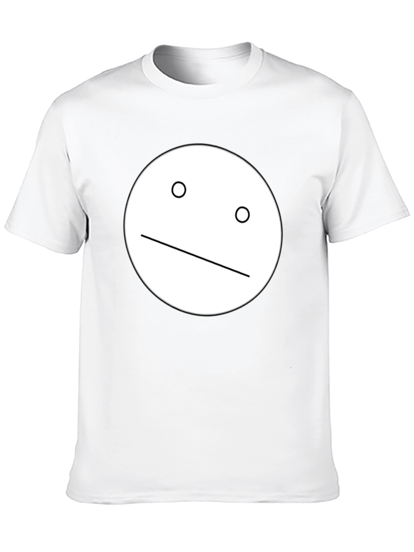 Minimalist Face Graphic Black T-Shirt