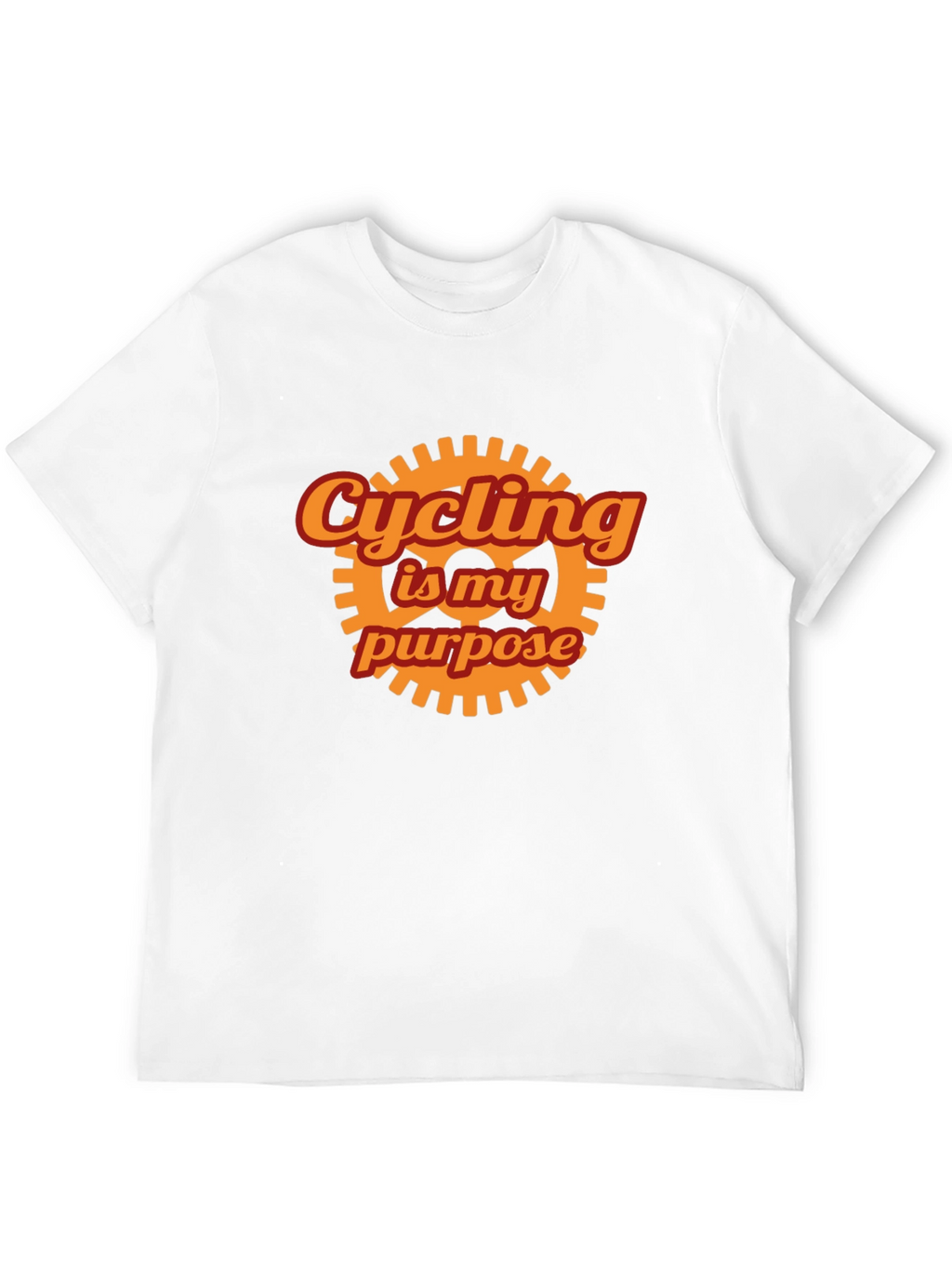 Cycling is My Purpose Graphic Tee - Black