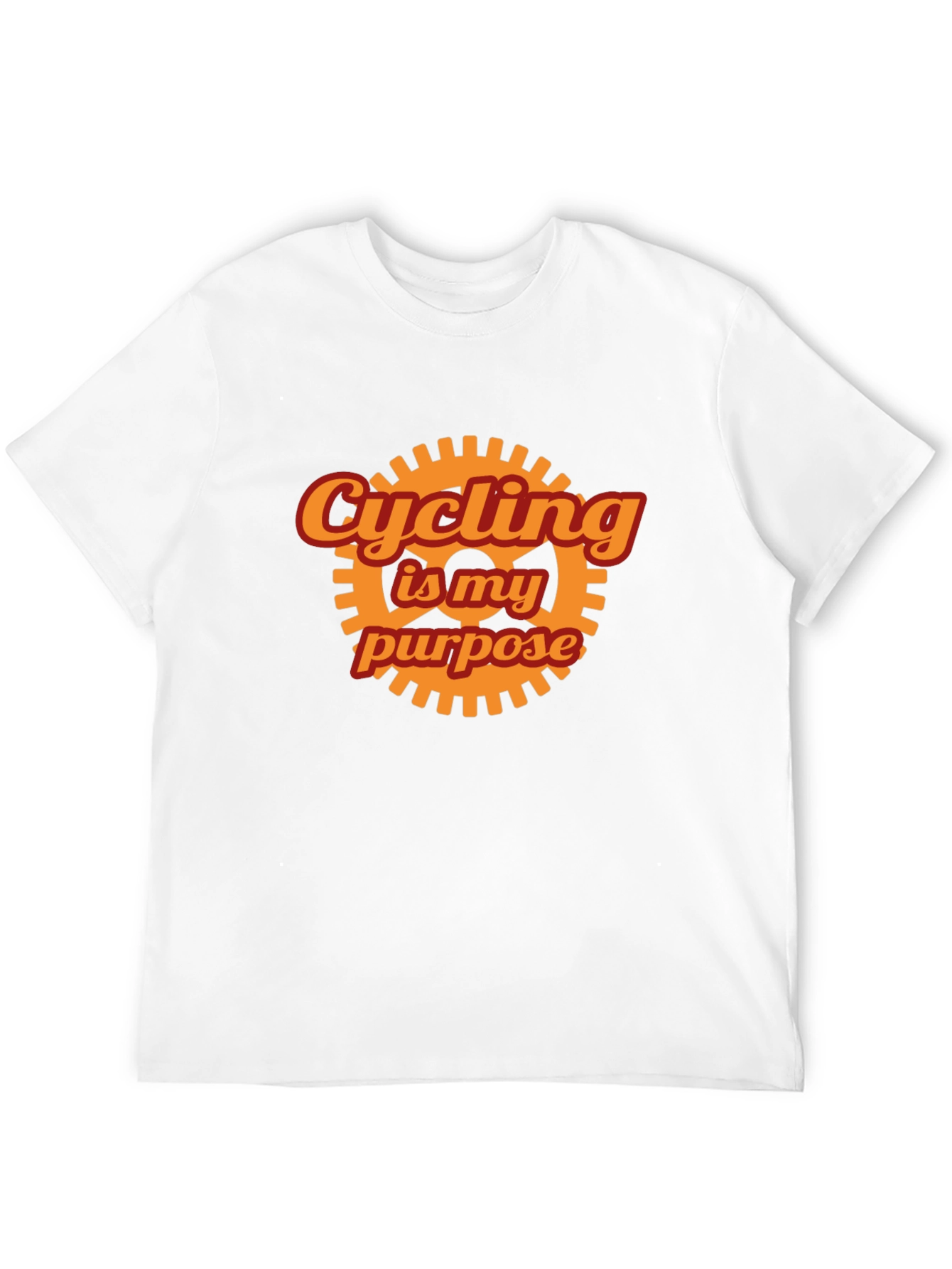 Cycling is My Purpose Graphic Tee - Black
