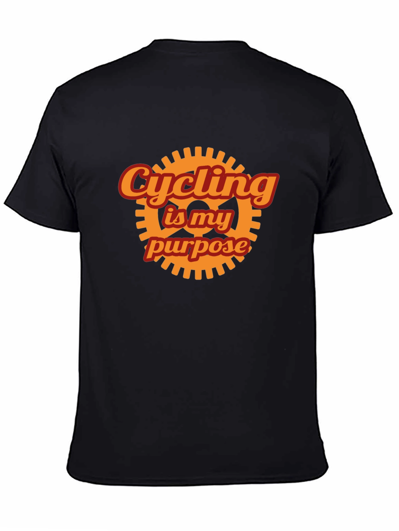 Cycling is My Purpose Graphic Tee - Black