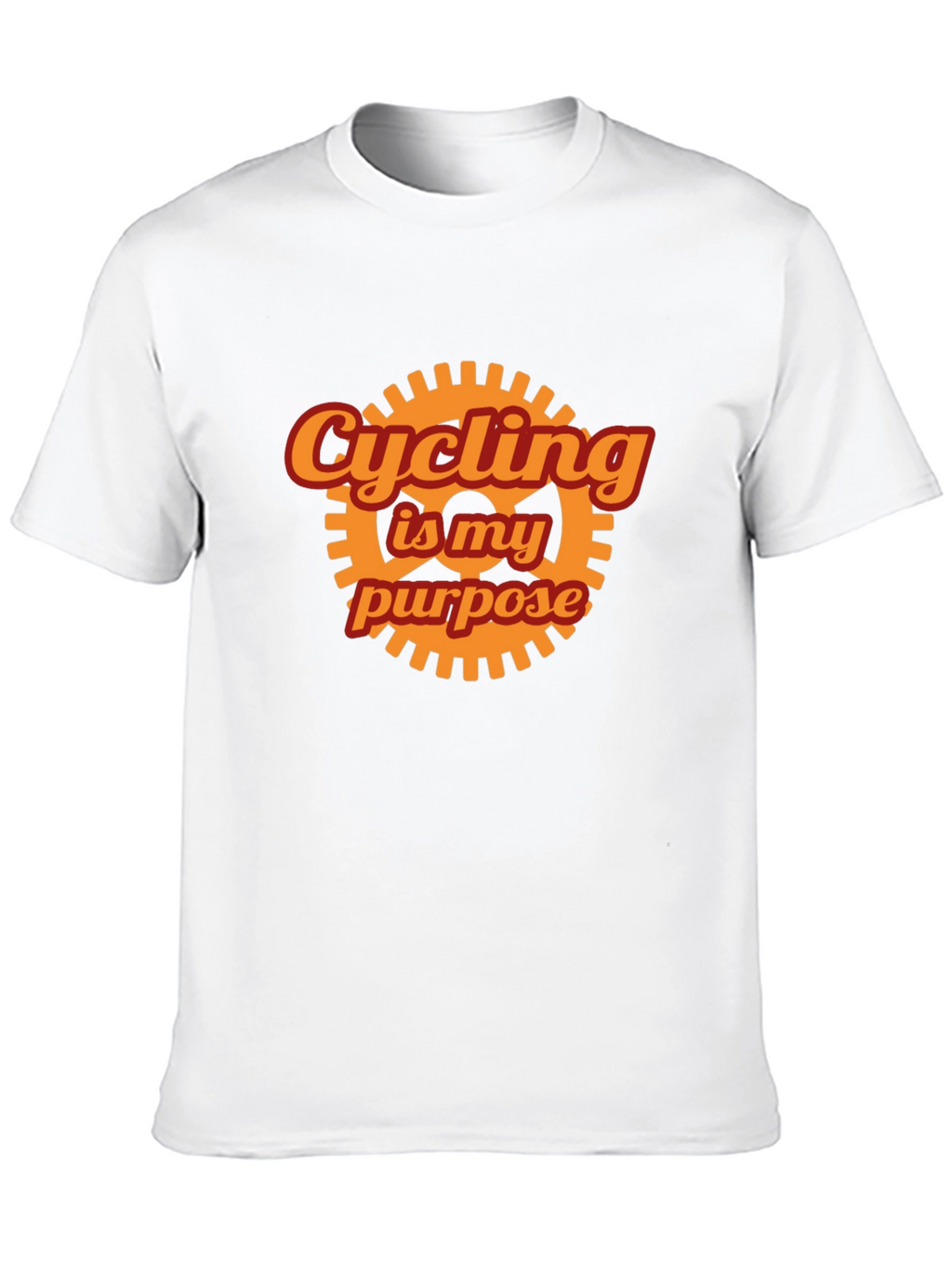 Cycling is My Purpose Graphic Tee - Black