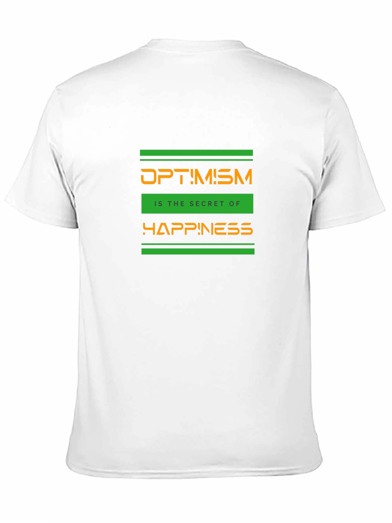 Optimism Graphic T-Shirt - Secret of Happiness - Black