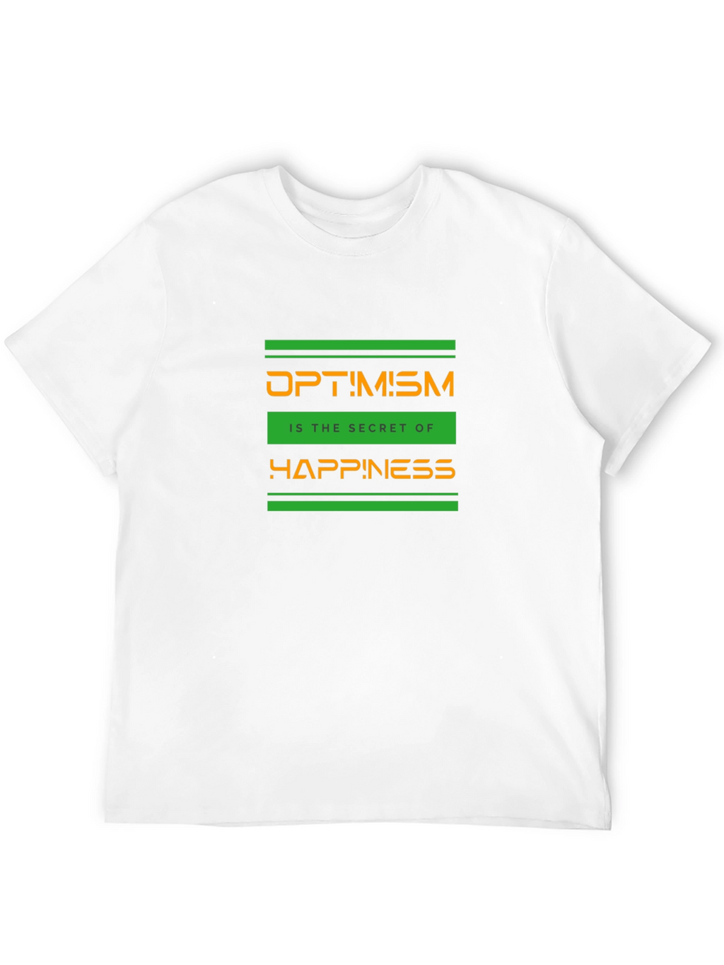 Optimism Graphic T-Shirt - Secret of Happiness - Black