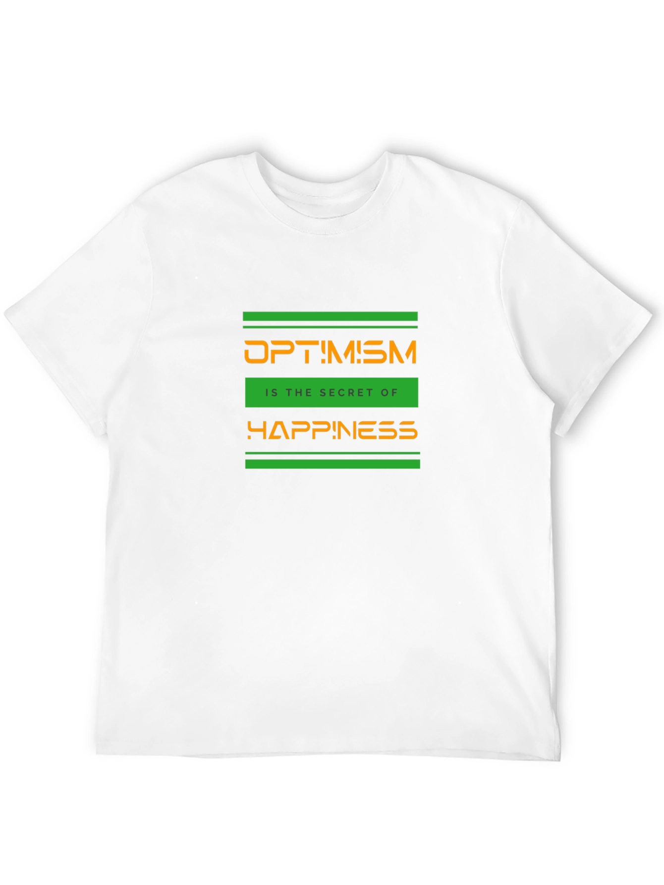 Optimism Graphic T-Shirt - Secret of Happiness - Black