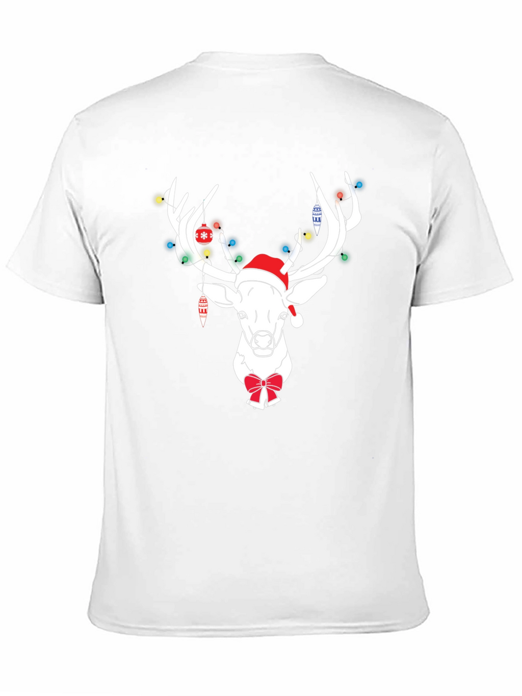 Holiday Deer T-Shirt with Lights & Bow