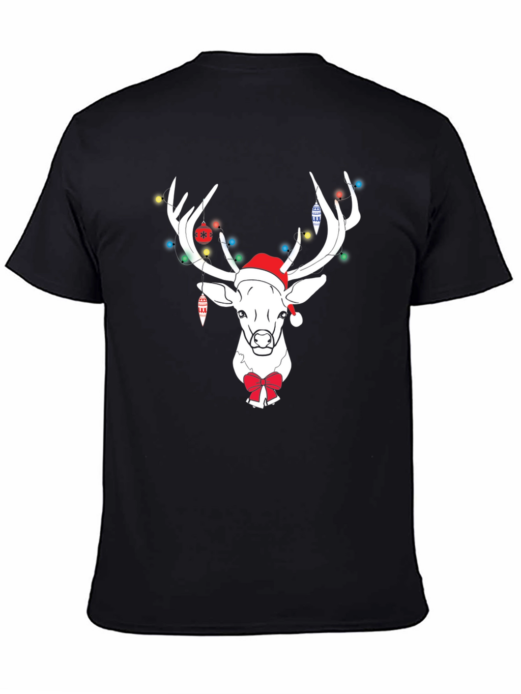 Holiday Deer T-Shirt with Lights & Bow