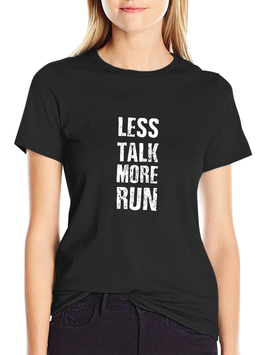 Less Talk More Run Graphic T-Shirt