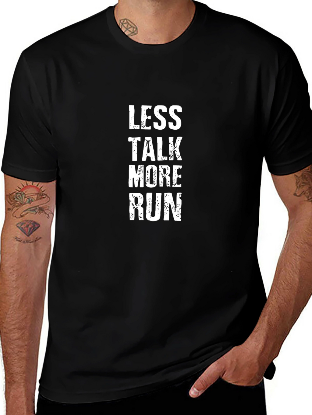 Less Talk More Run Graphic T-Shirt