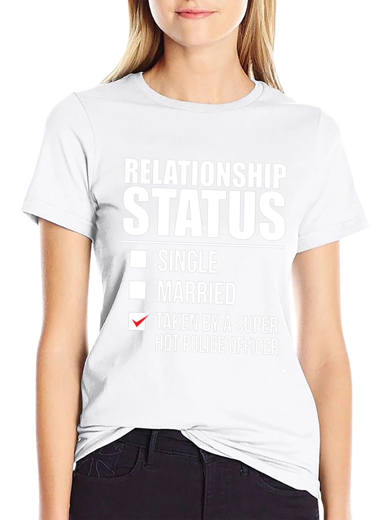Relationship Status: Taken By Hot Police Officer T-Shirt