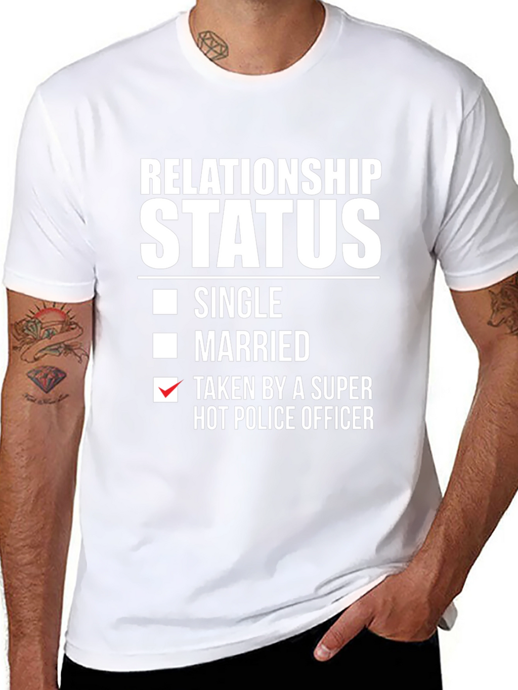 Relationship Status: Taken By Hot Police Officer T-Shirt
