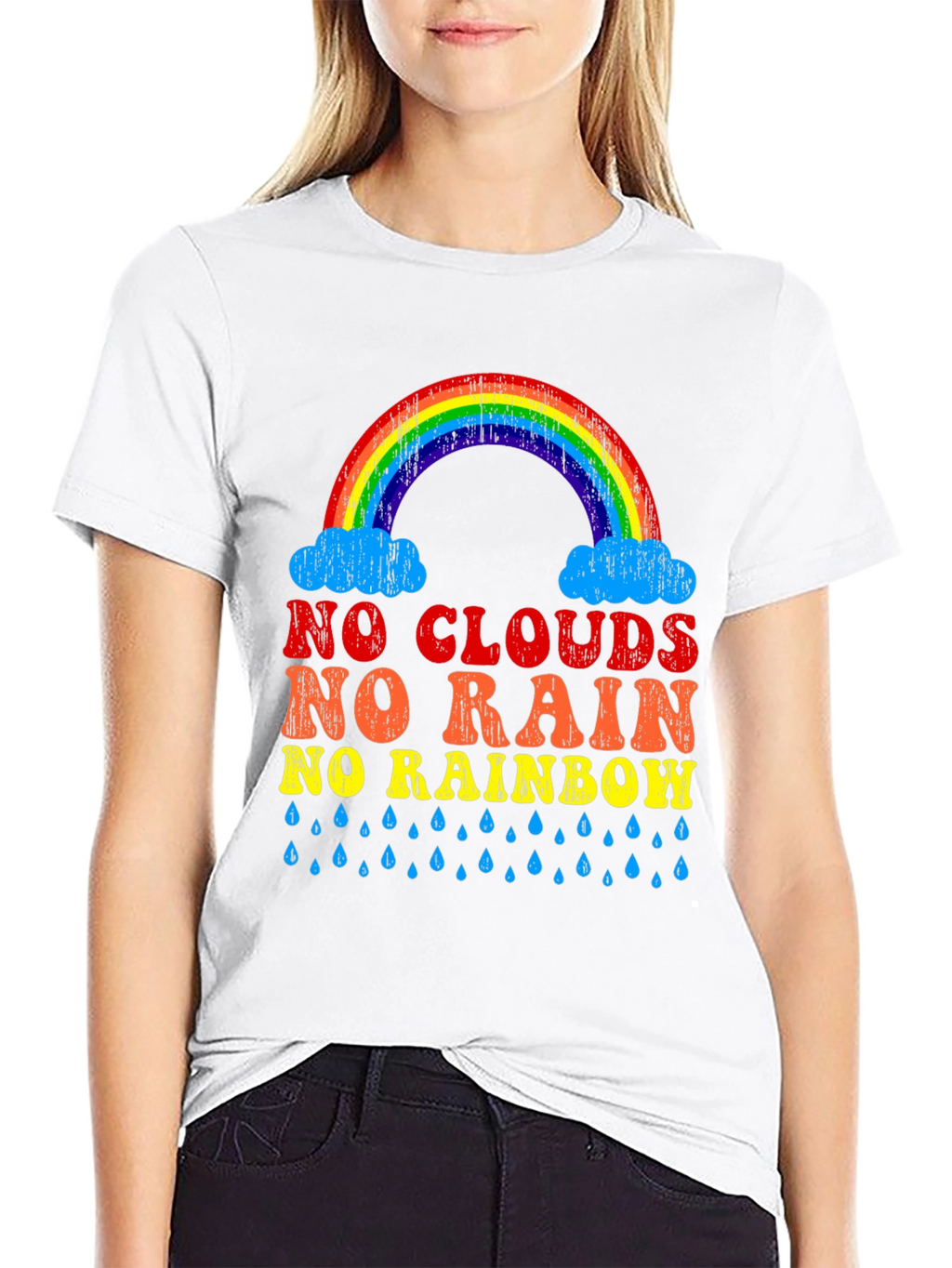 No Clouds No Rain No Rainbow Graphic Tee