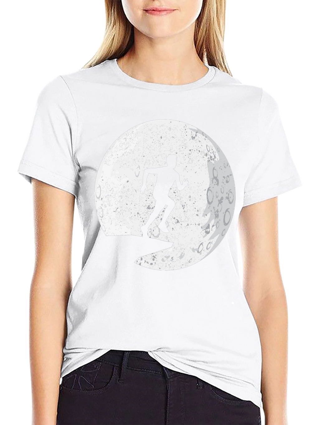 Silhouette Runner Graphic T-Shirt - Black