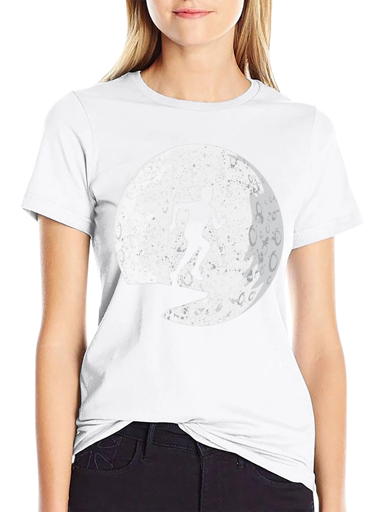 Silhouette Runner Graphic T-Shirt - Black