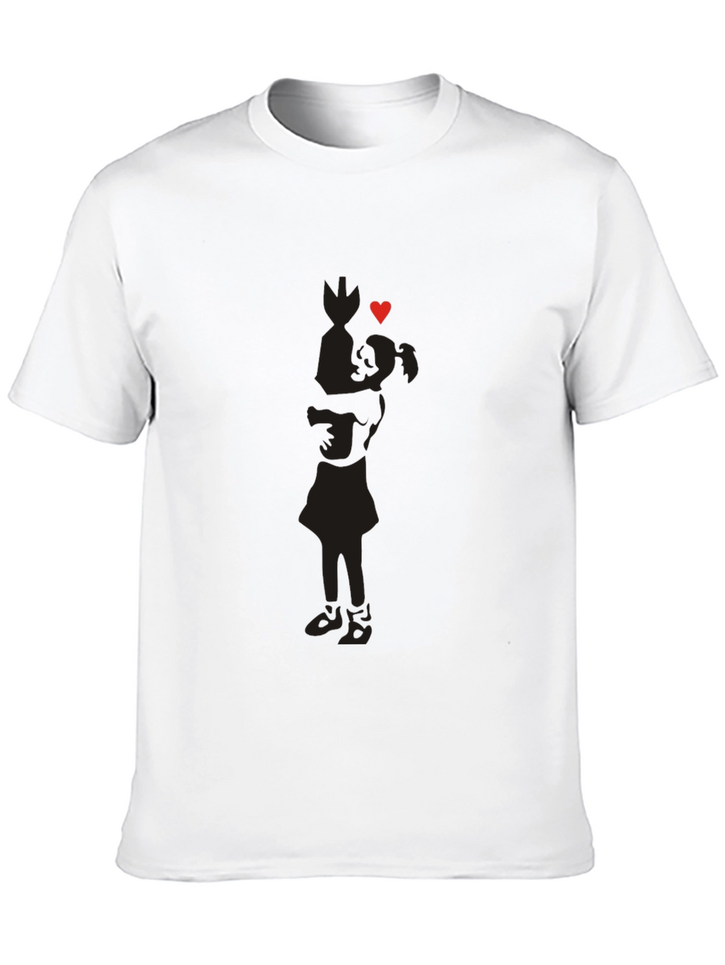 Silhouette Love Tee - Soft Cotton Blend Casual Wear