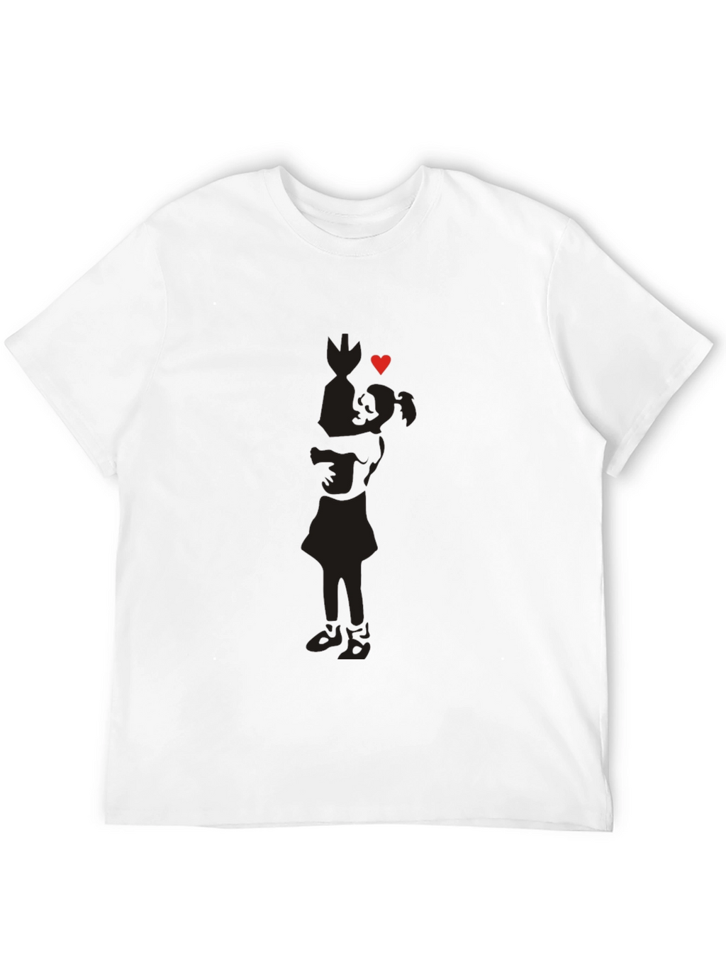 Silhouette Love Tee - Soft Cotton Blend Casual Wear