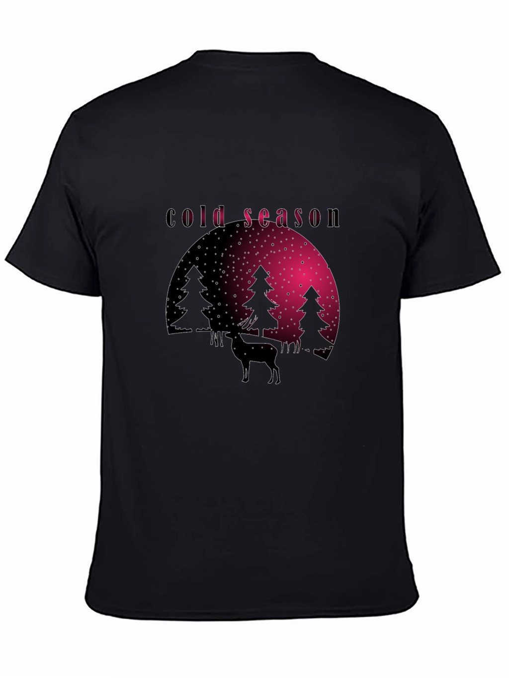 Cold Season Deer Graphic Tee
