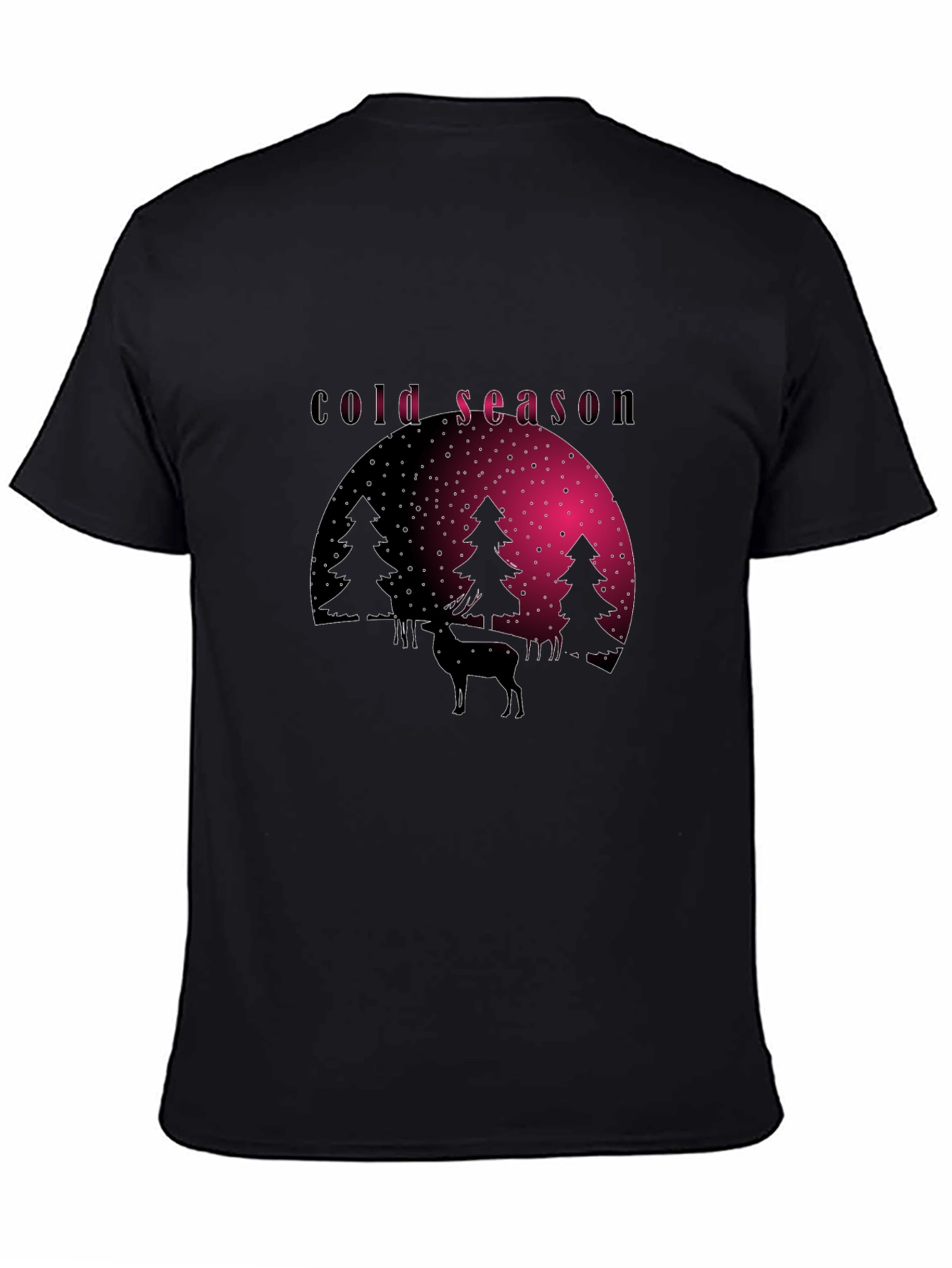Cold Season Deer Graphic Tee