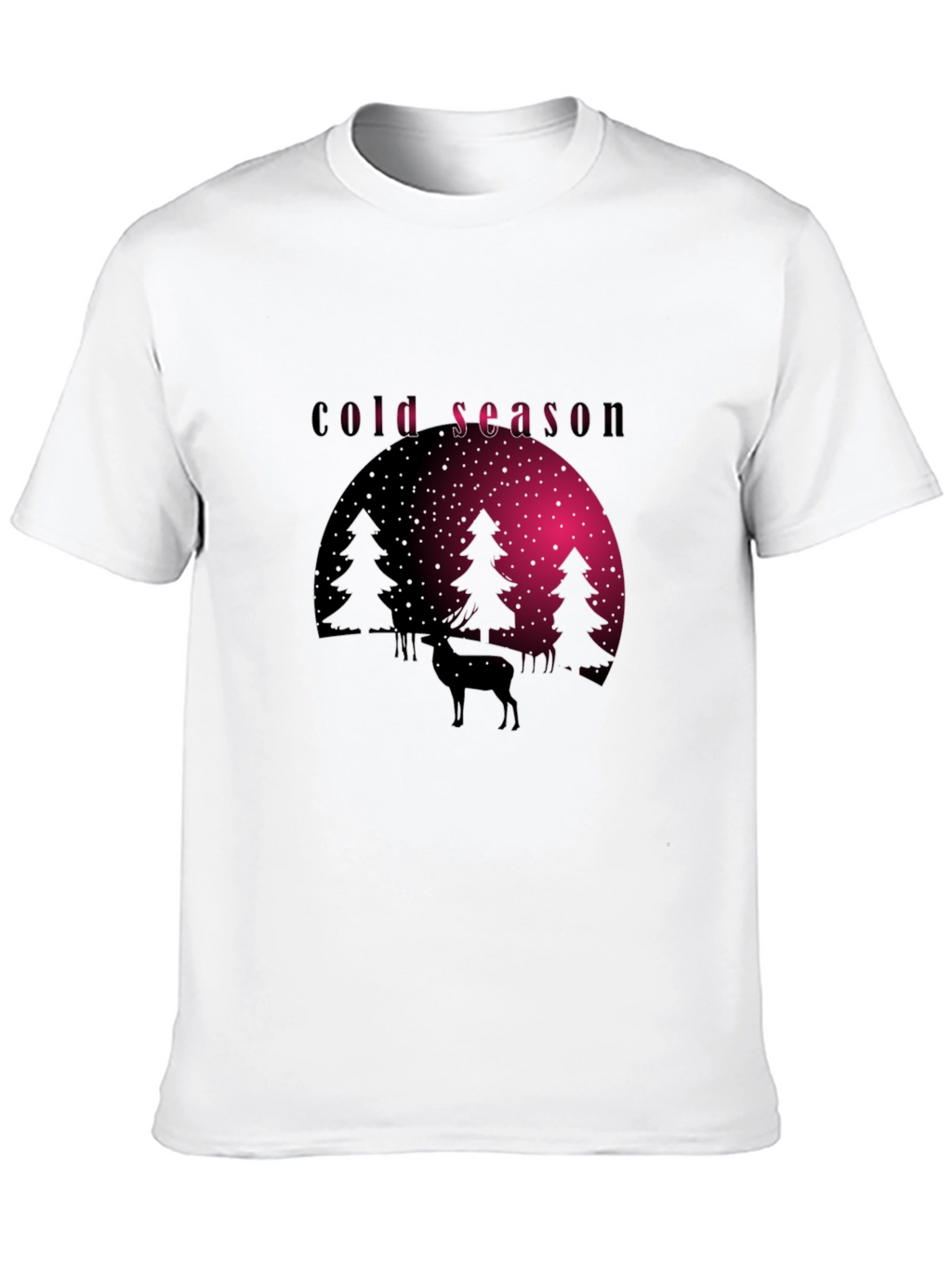Cold Season Deer Graphic Tee