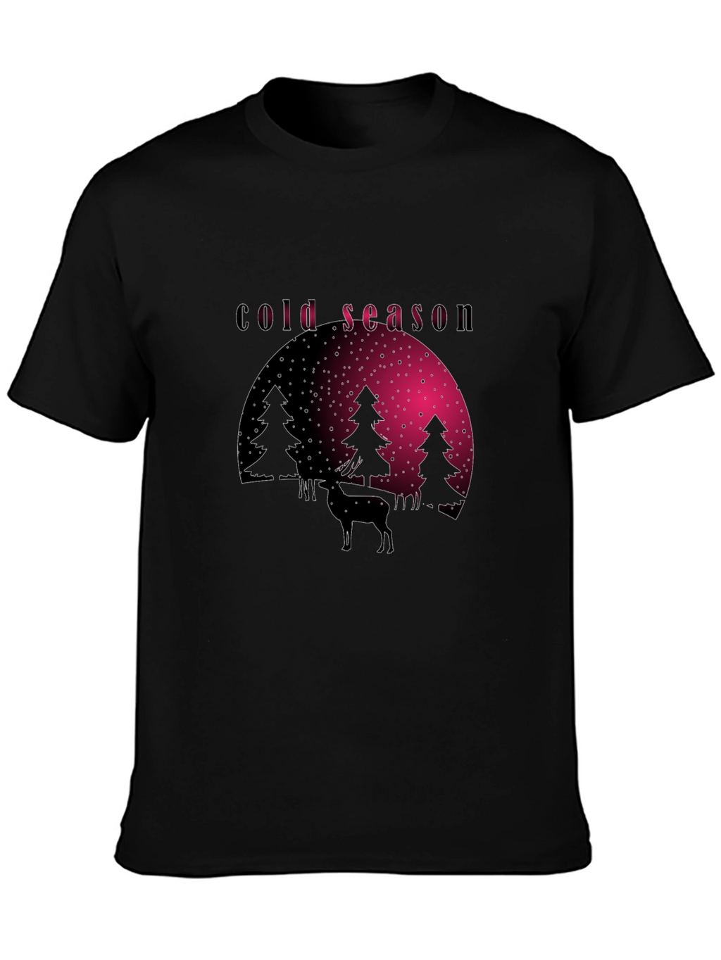 Cold Season Deer Graphic Tee