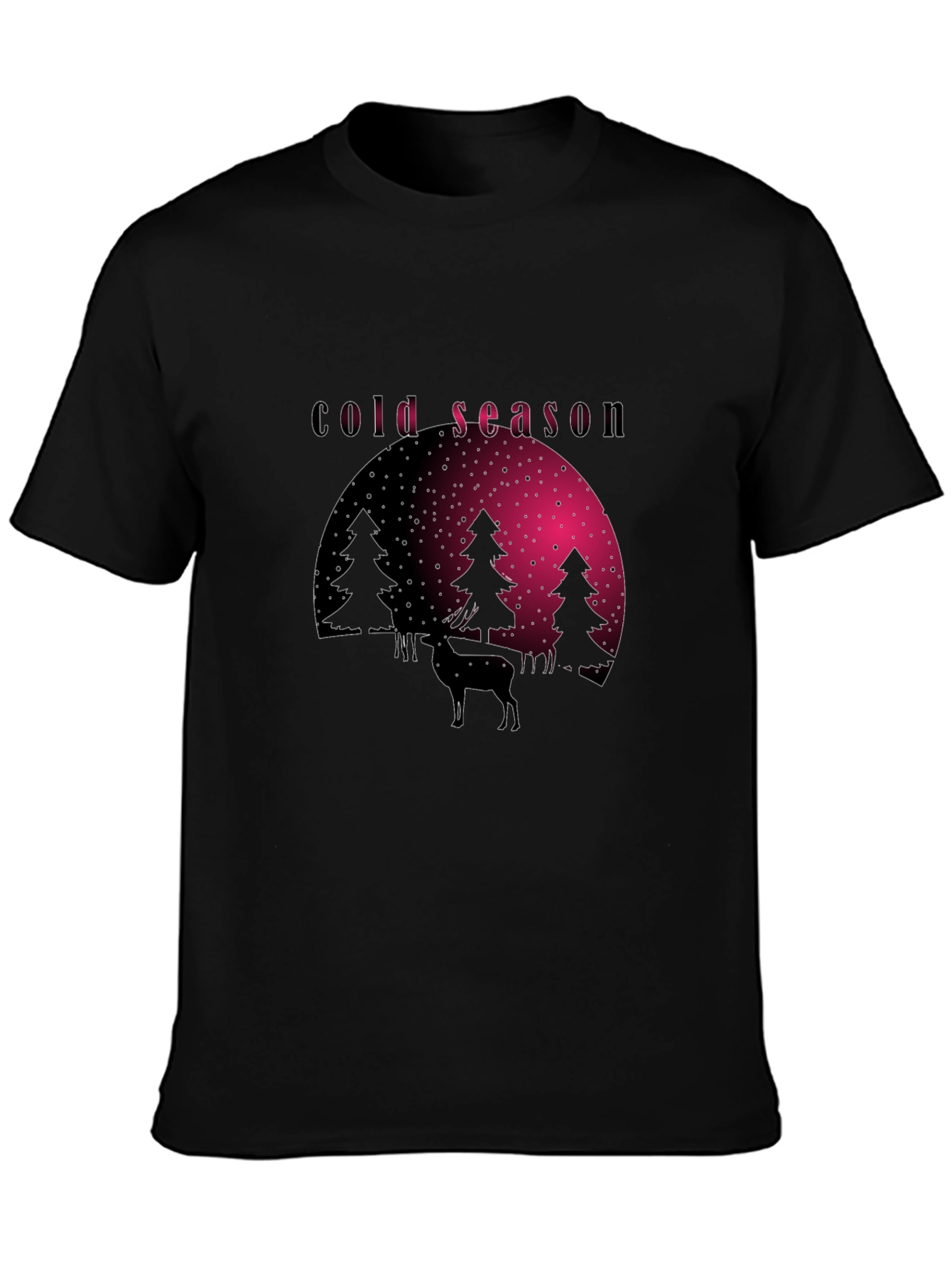 Cold Season Deer Graphic Tee