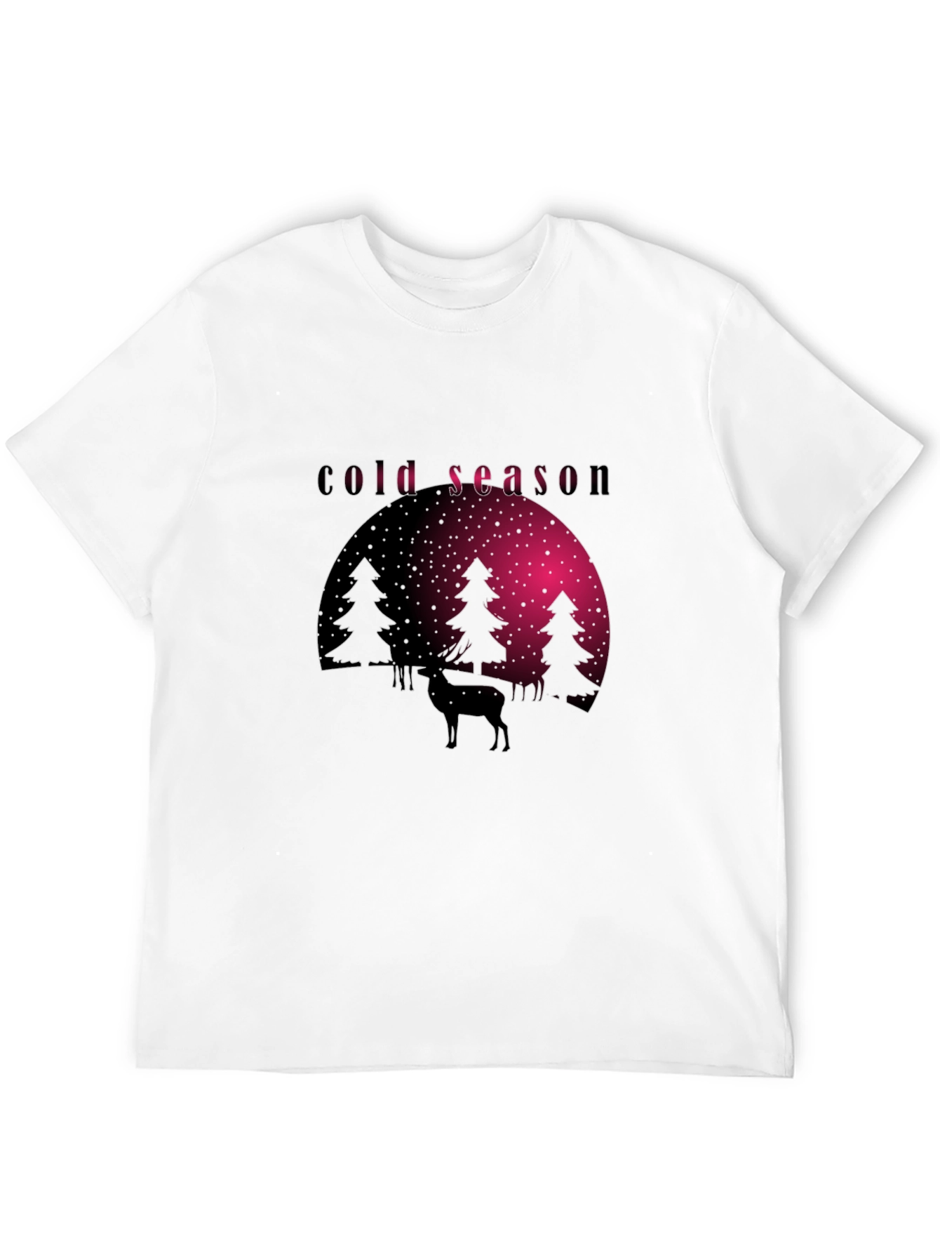 Cold Season Deer Graphic Tee