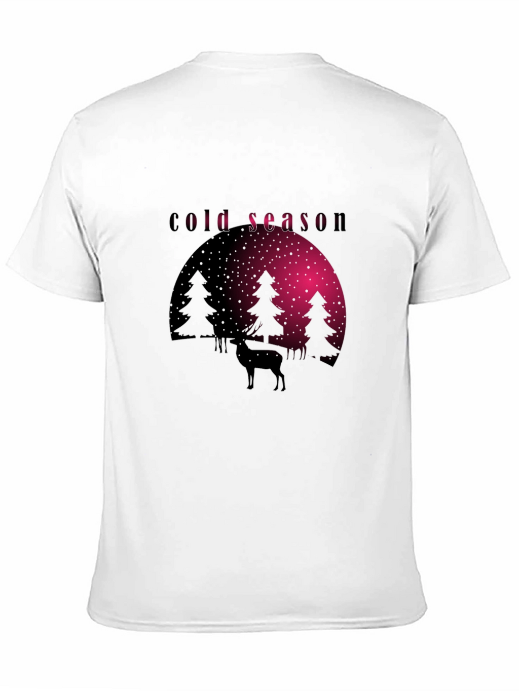Cold Season Deer Graphic Tee