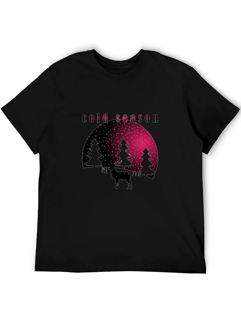 Cold Season Deer Graphic Tee