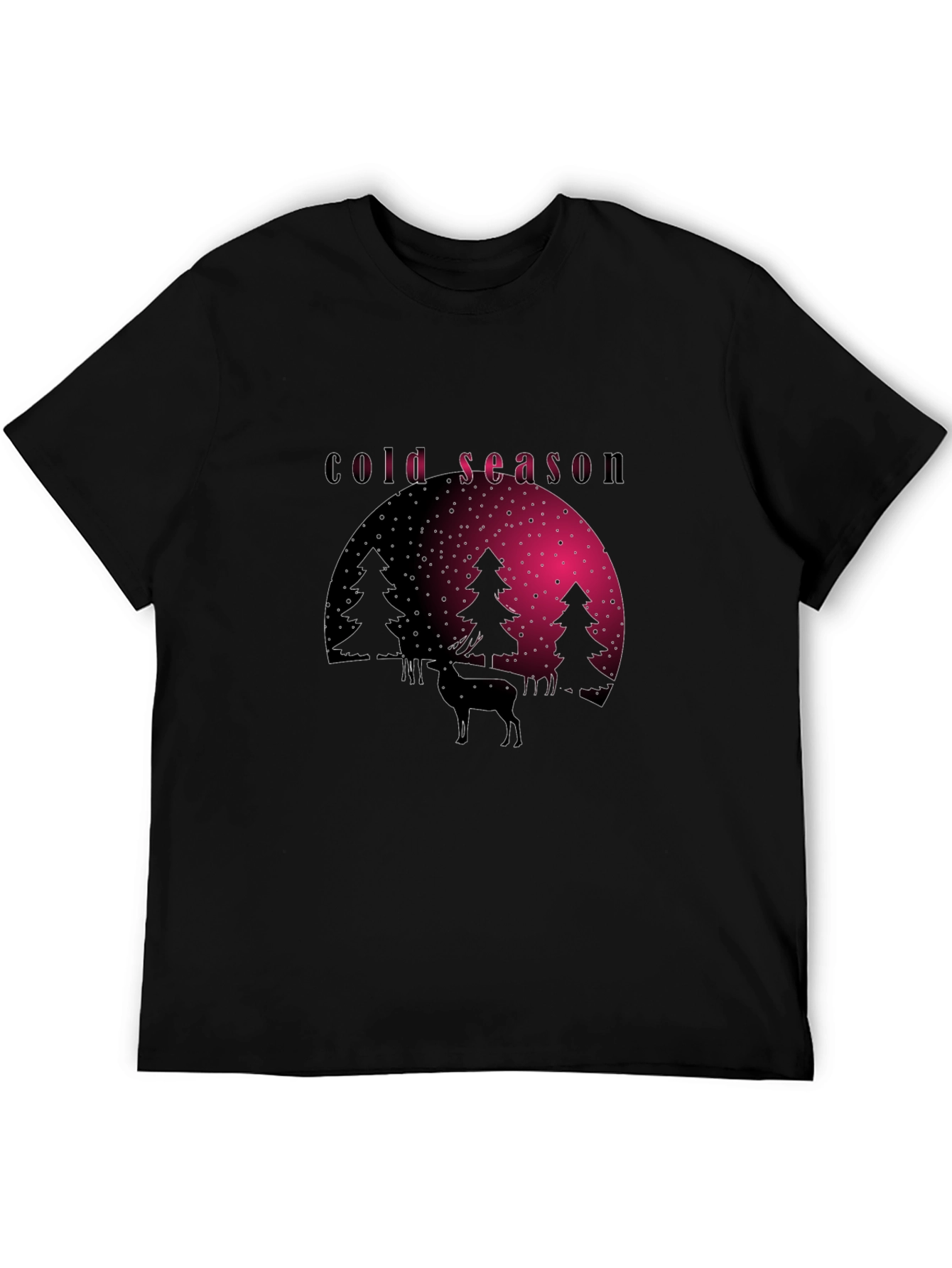 Cold Season Deer Graphic Tee