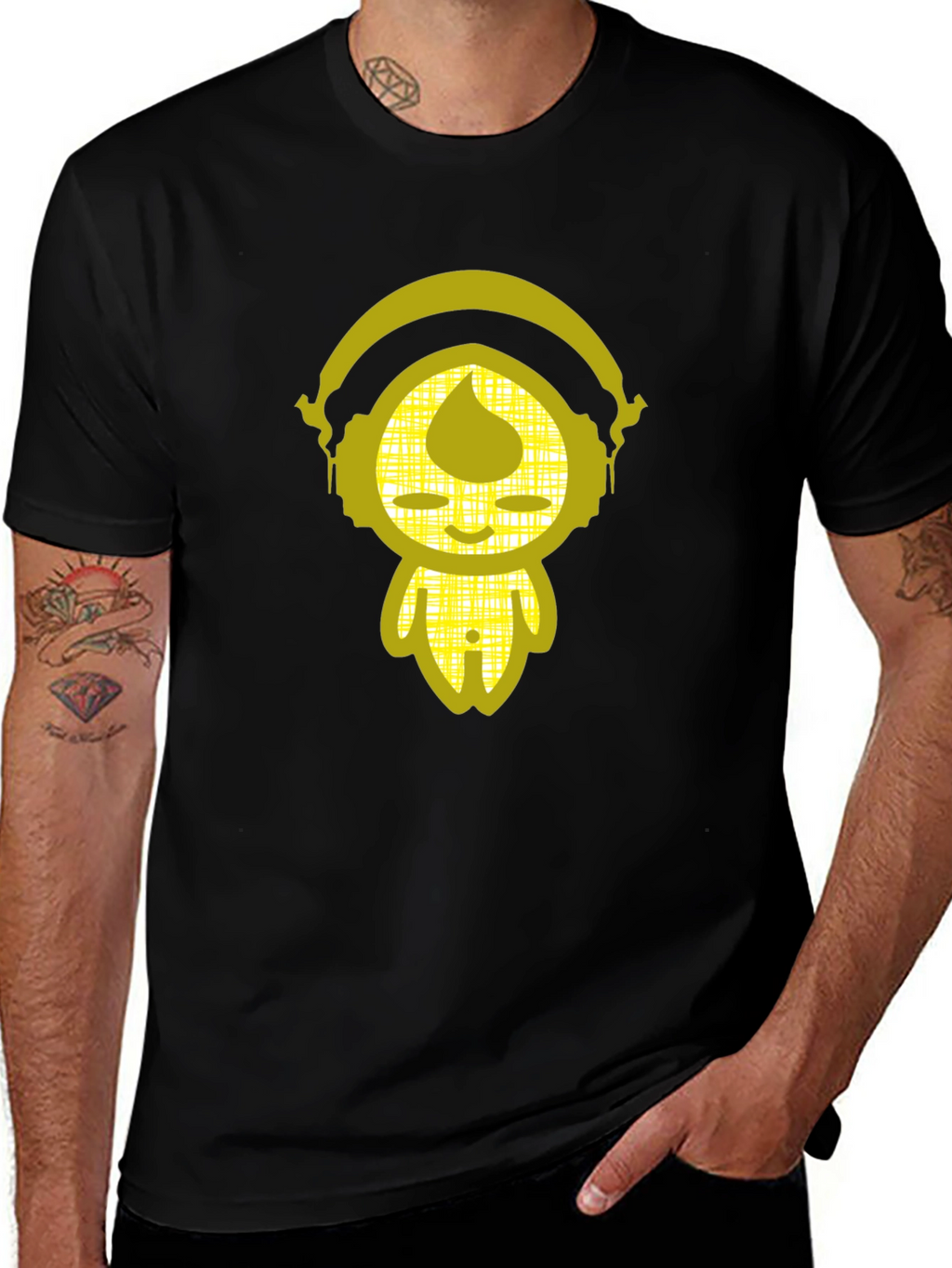 Zen DJ Graphic Tee - Cool Black Cotton T-Shirt
