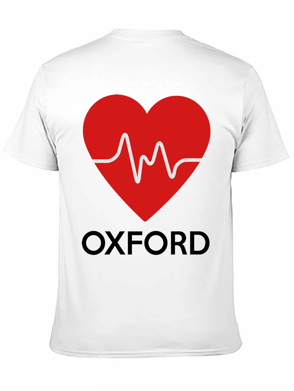 Oxford Heartbeat Graphic Tee - Soft Cotton Blend