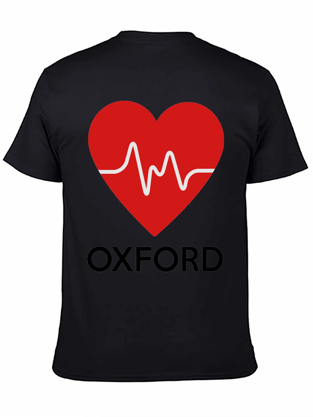 Oxford Heartbeat Graphic Tee - Soft Cotton Blend