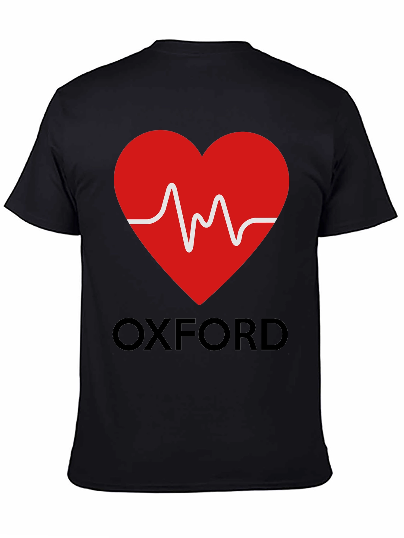 Oxford Heartbeat Graphic Tee - Soft Cotton Blend