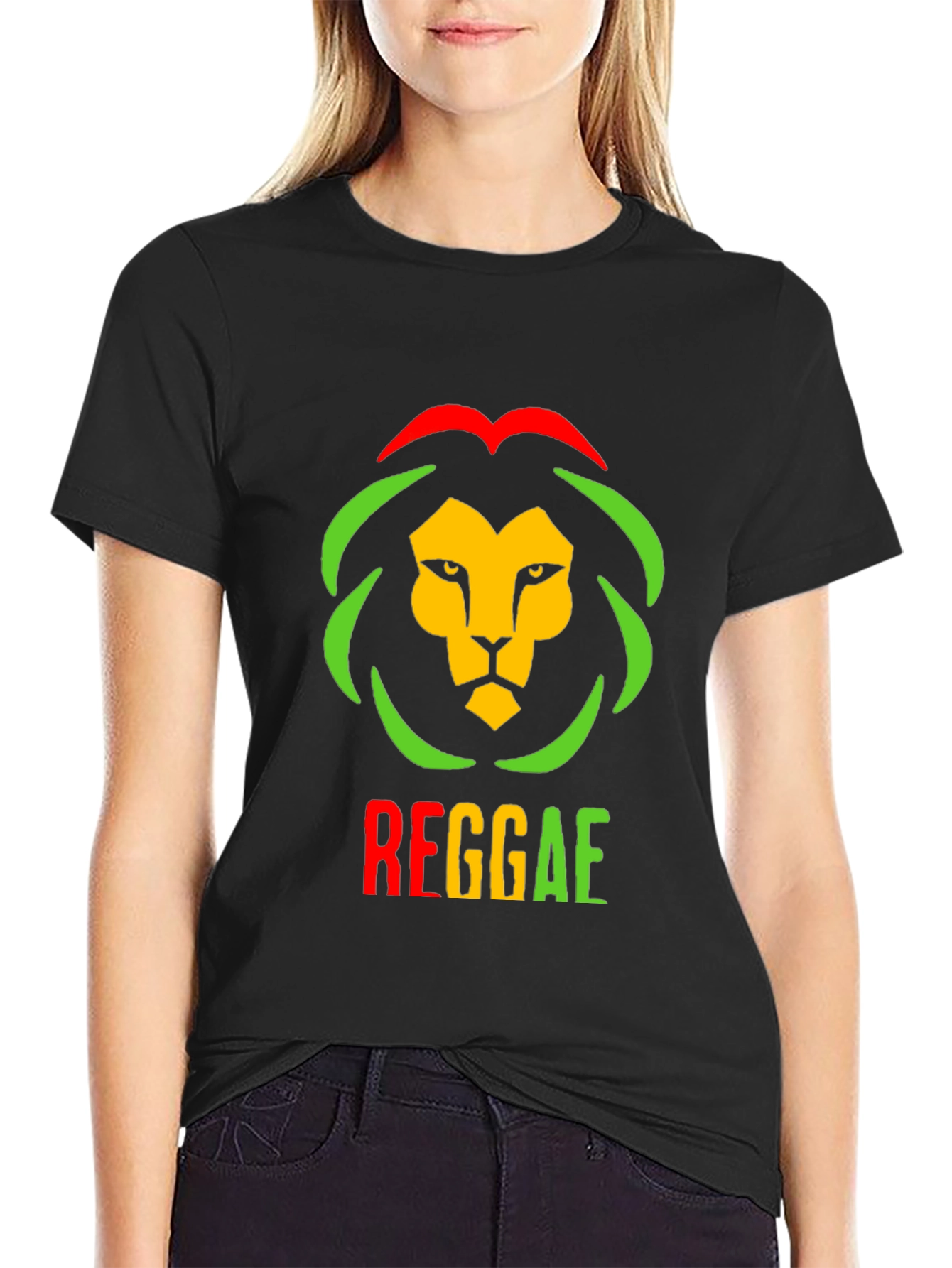 Reggae Lion Head Graphic T-Shirt
