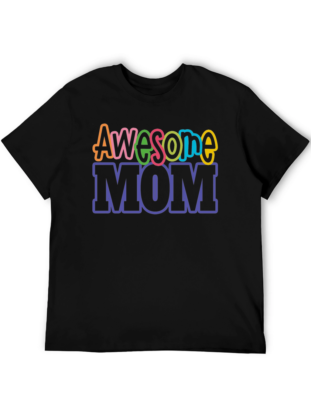 Awesome Mom Graphic Tee - Black T-Shirt