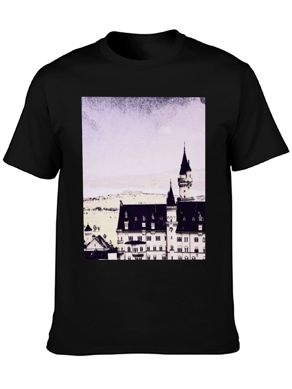 Castle Graphic Tee - Mens Black T-Shirt